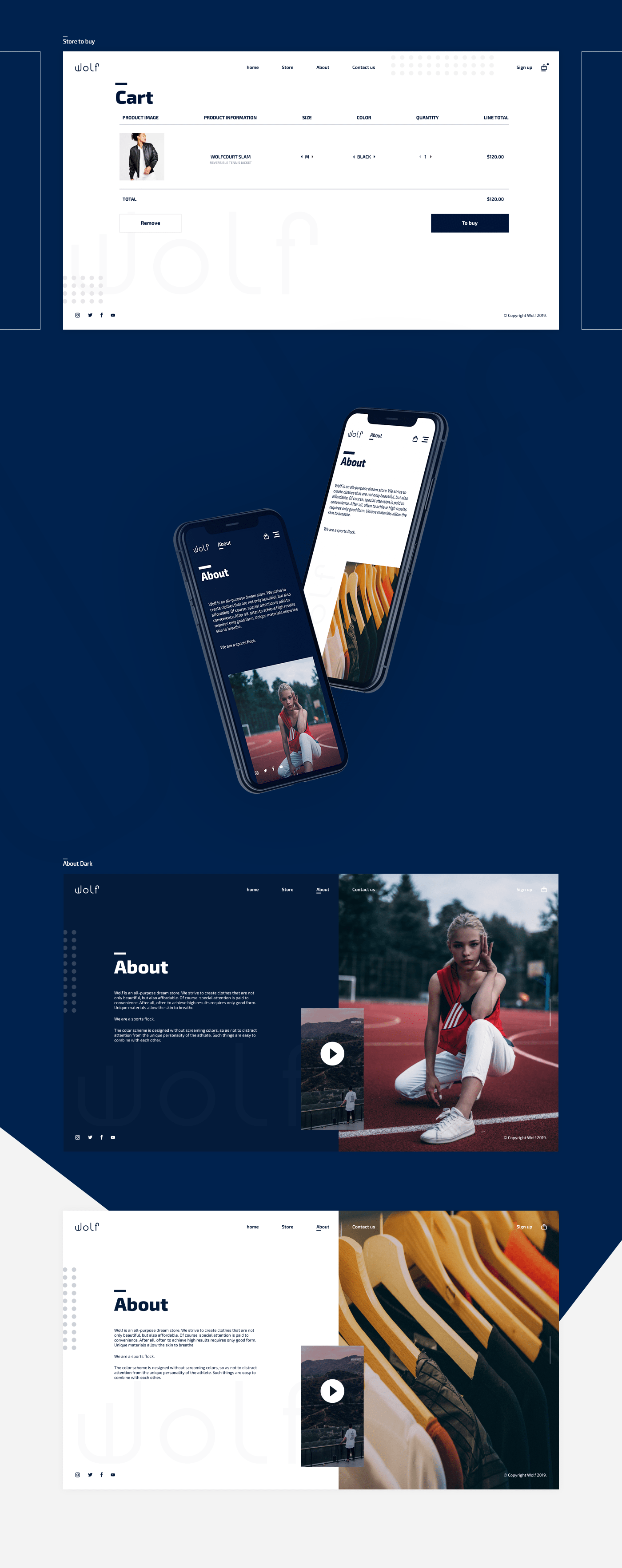 Wolf - online store — Изображение №12 — Интерфейсы, Брендинг на Dprofile