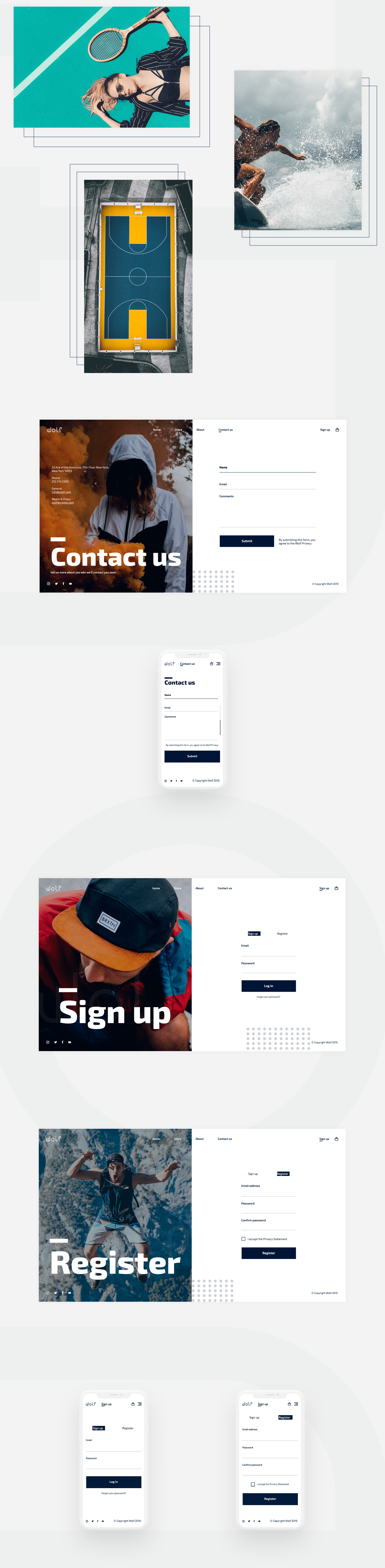 Wolf - online store — Изображение №13 — Интерфейсы, Брендинг на Dprofile