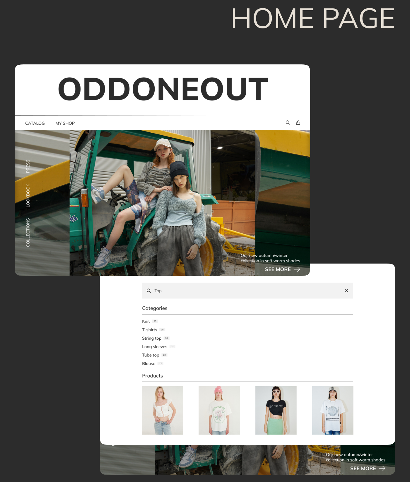 E-commerce | Redesign for Korean clothing brand — Изображение №3 — Интерфейсы на Dprofile