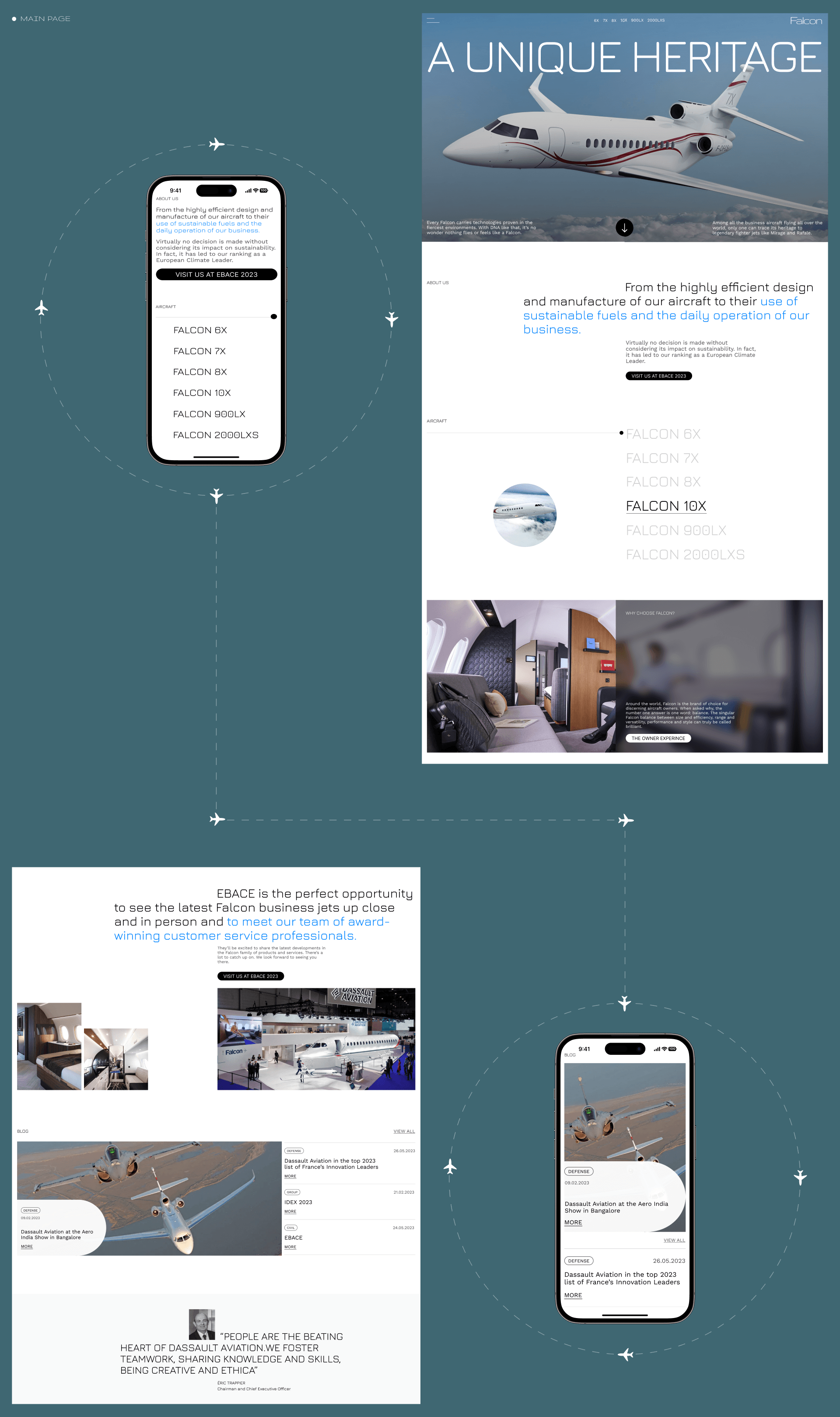 FALCON | CORPORATE WEBSITE REDESIGN — Изображение №2 — Интерфейсы на Dprofile