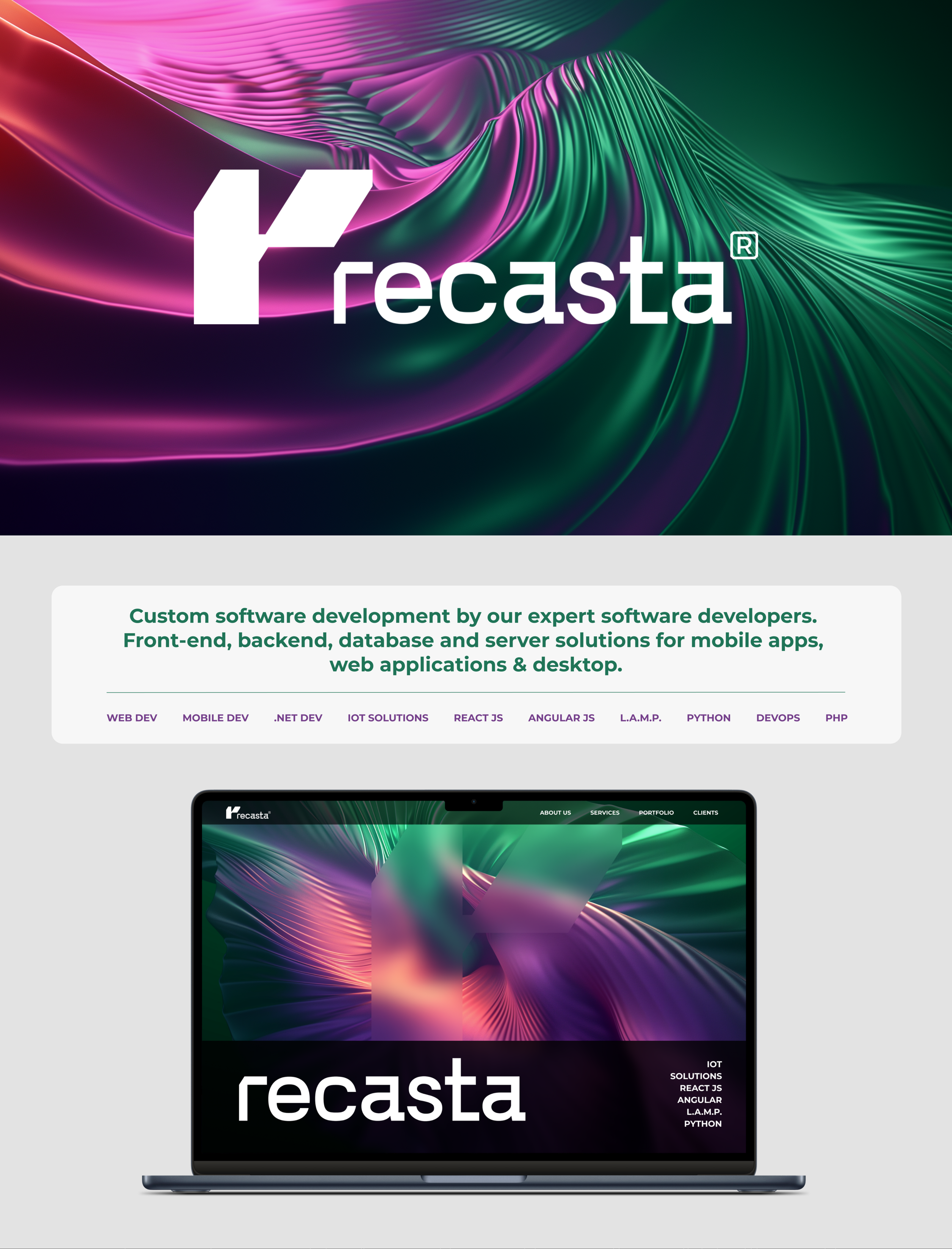 Recasta software development — Изображение №1 — Брендинг на Dprofile