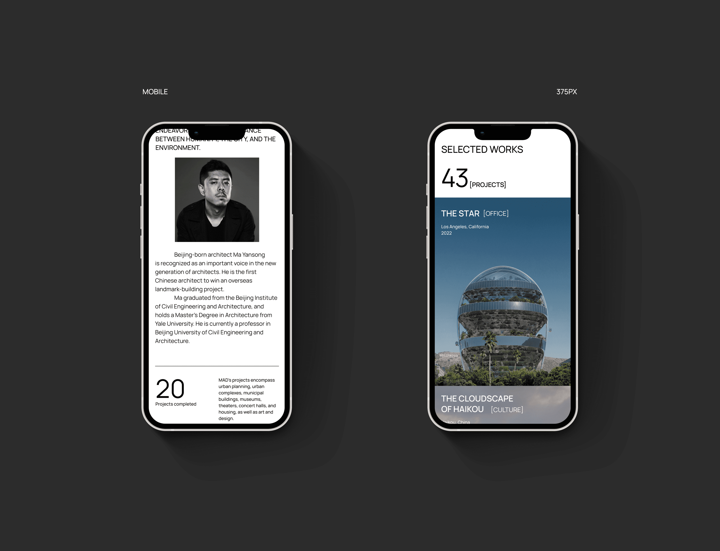 Corporate Website Design | Architecture Company — Изображение №4 — Интерфейсы на Dprofile