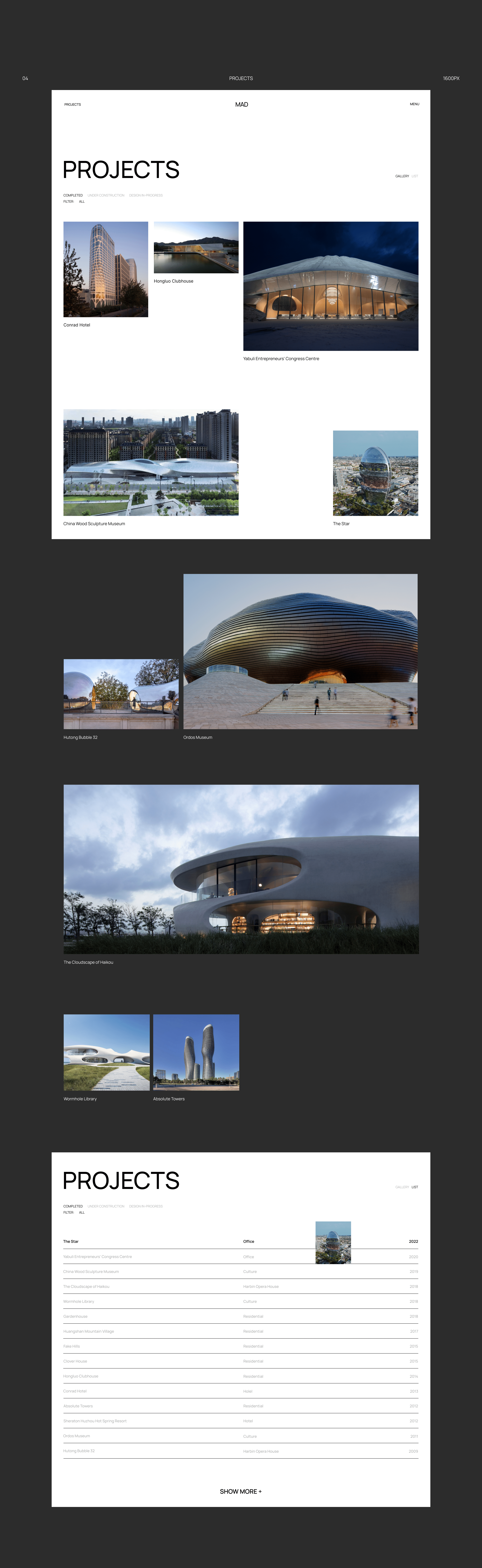 Corporate Website Design | Architecture Company — Изображение №5 — Интерфейсы на Dprofile