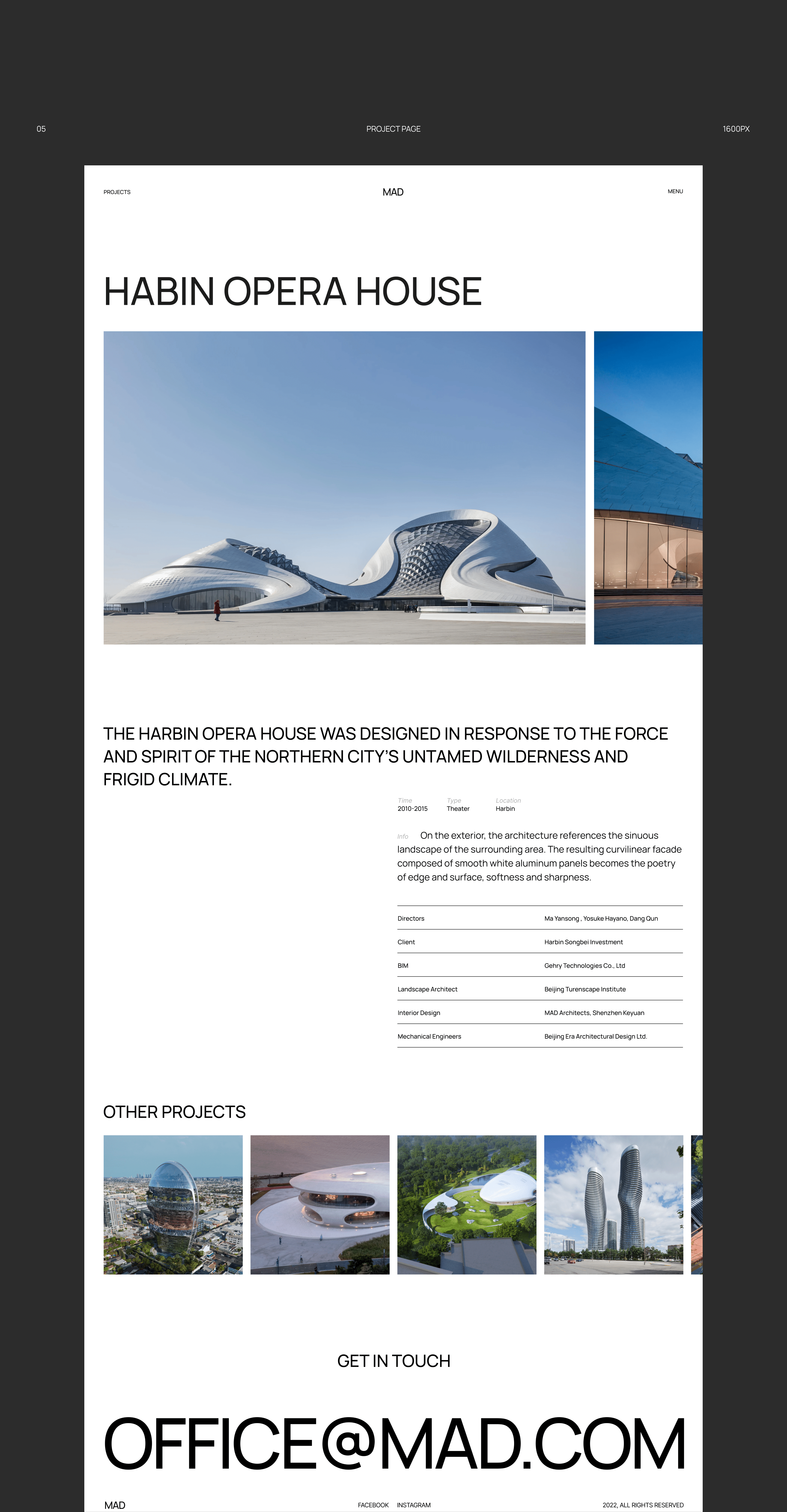 Corporate Website Design | Architecture Company — Изображение №7 — Интерфейсы на Dprofile