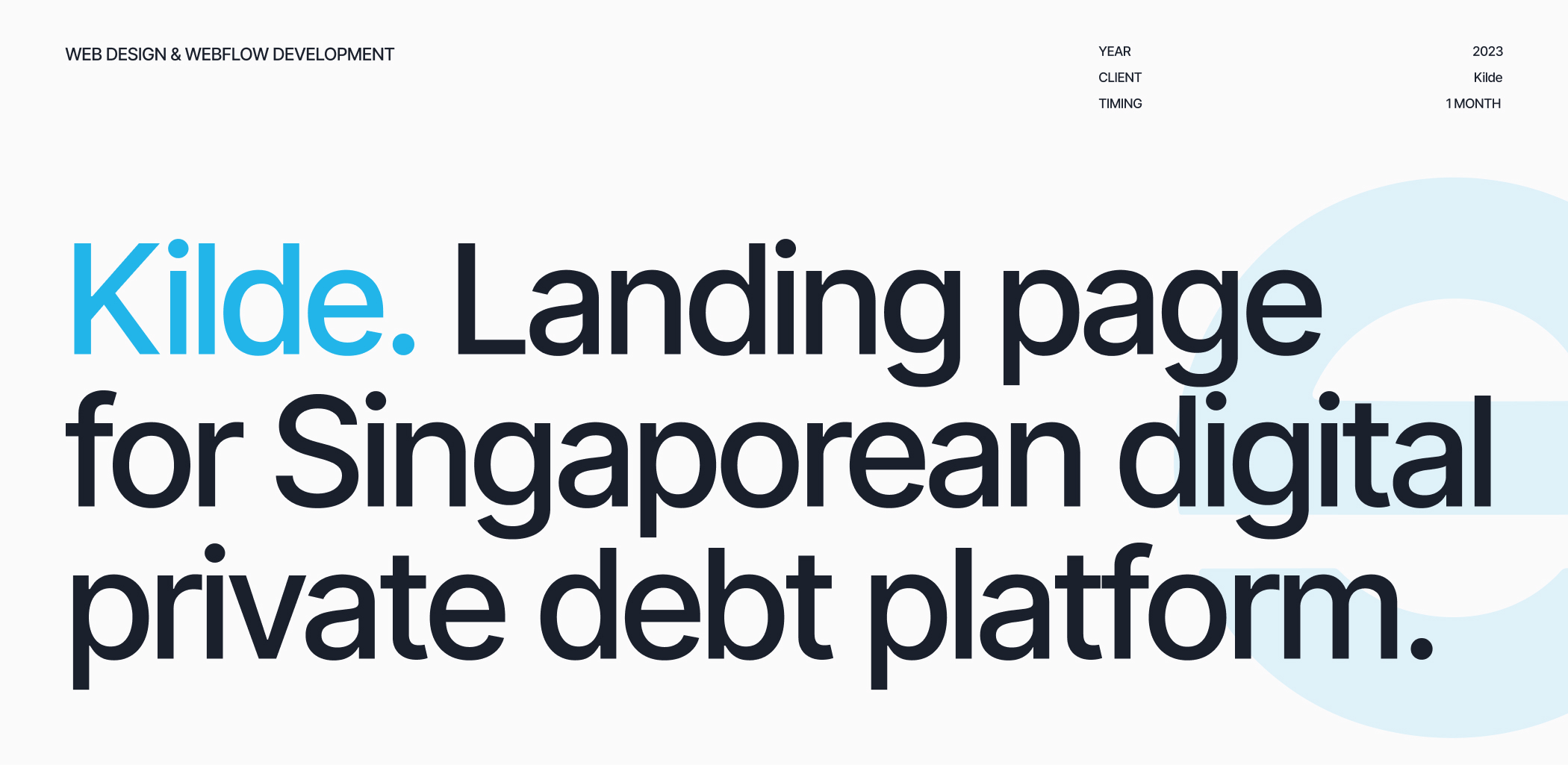 Kilde – landing page for digital private debt platform — Изображение №1 — Интерфейсы, Маркетинг на Dprofile