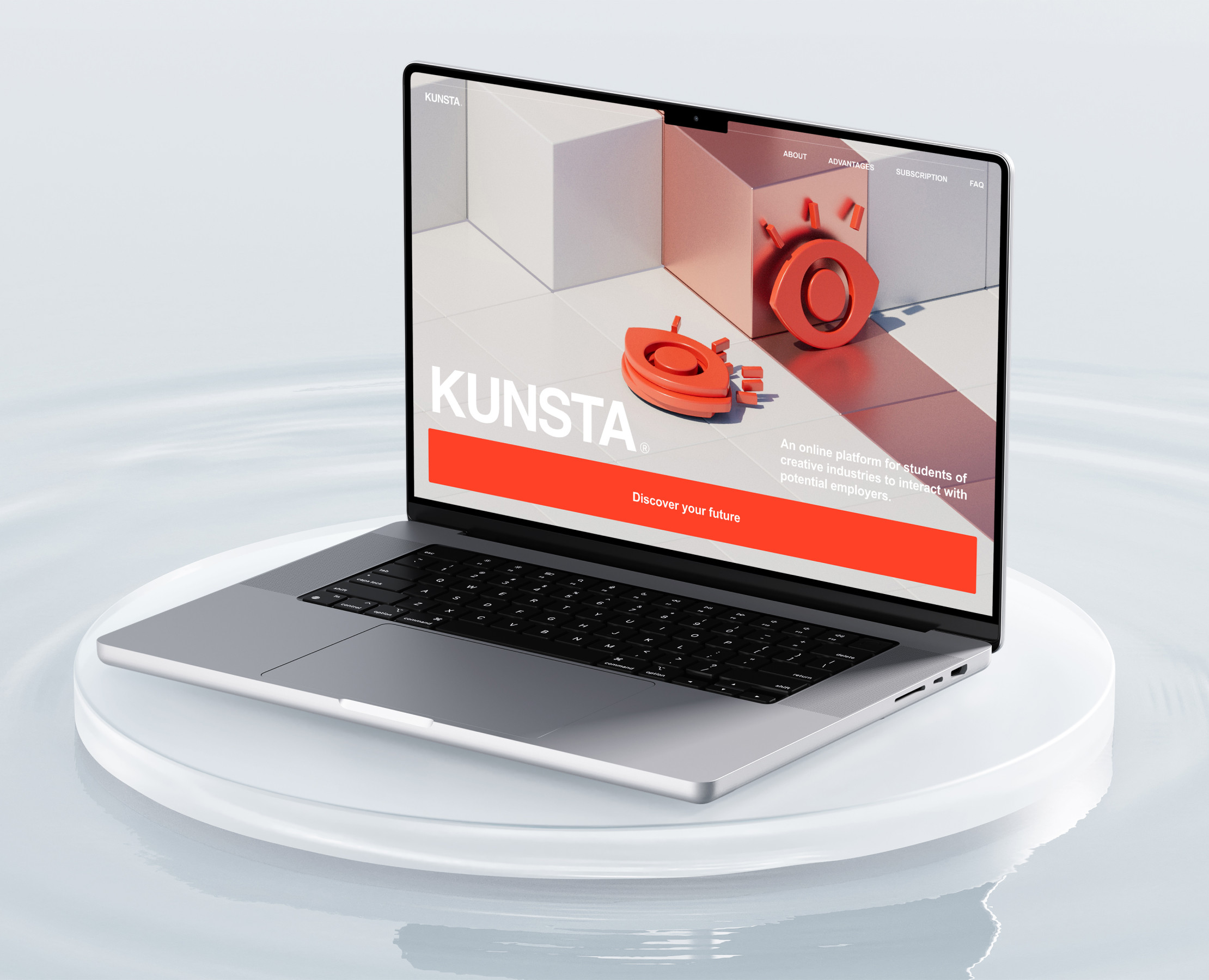 KUNSTA | MVP-проект — Интерфейсы, 3D на Dprofile
