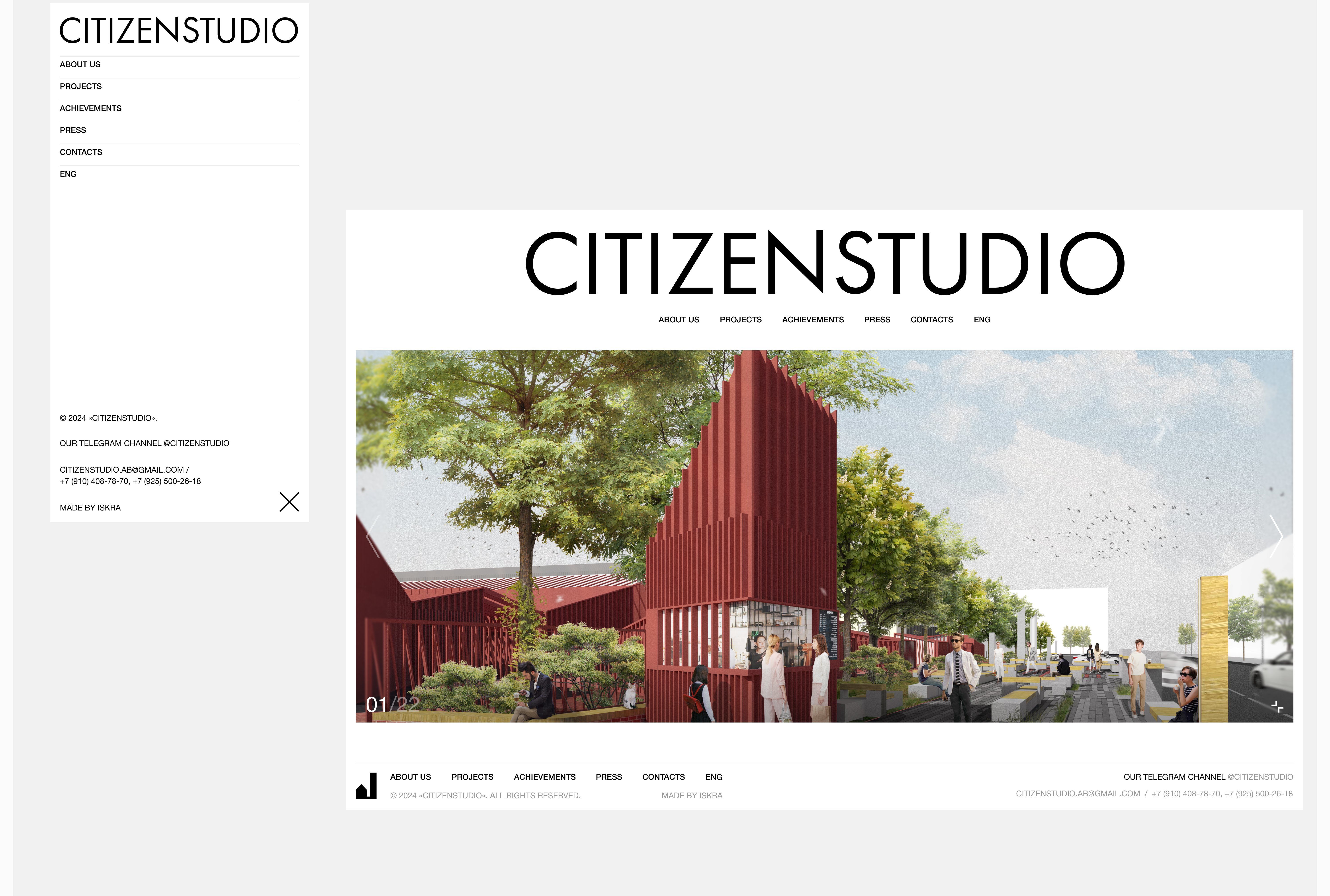 CITIZENSTUDIO | Website — Изображение №2 — Интерфейсы, Анимация на Dprofile