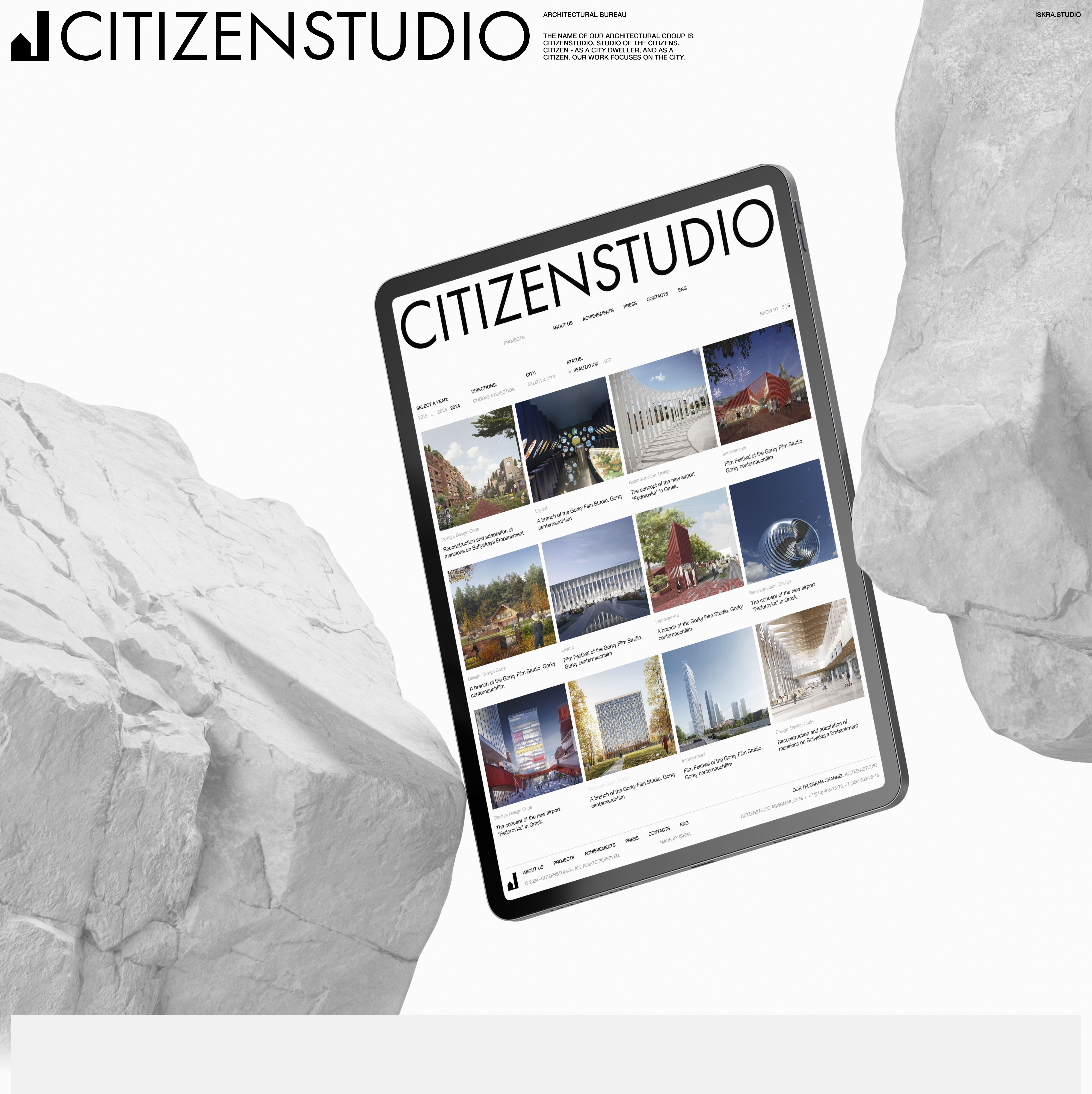 CITIZENSTUDIO | Website — Изображение №1 — Интерфейсы, Анимация на Dprofile