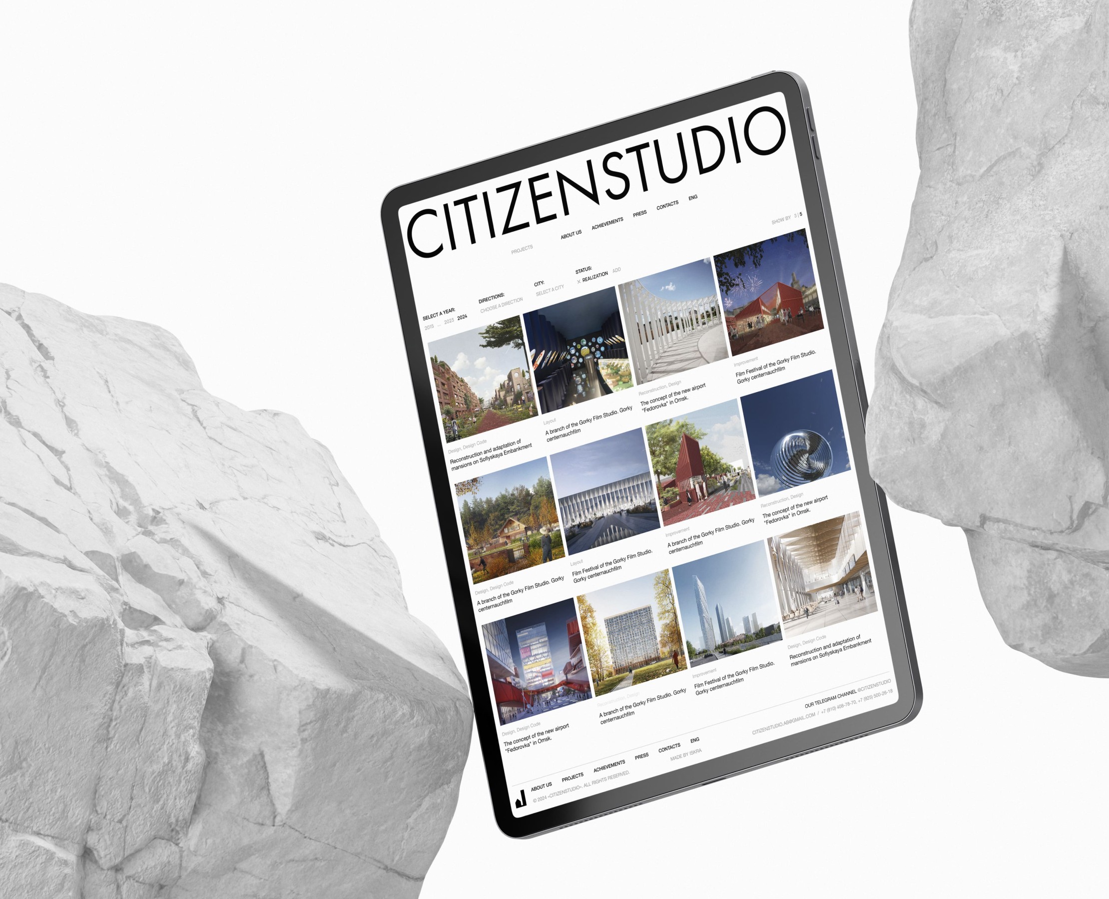 CITIZENSTUDIO | Website — Интерфейсы, Анимация на Dprofile