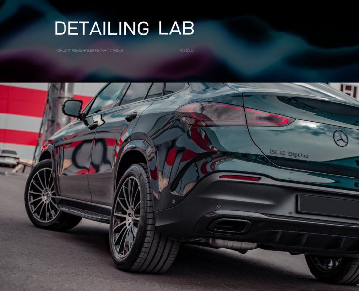 Detailing lab landing на Dprofile