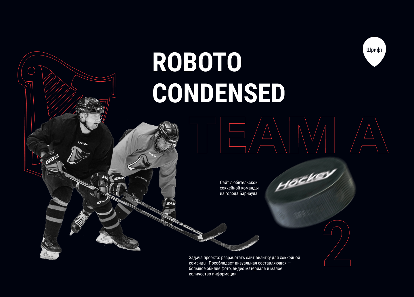 Team A - сайт хоккейной команды — Изображение №2 — Интерфейсы на Dprofile