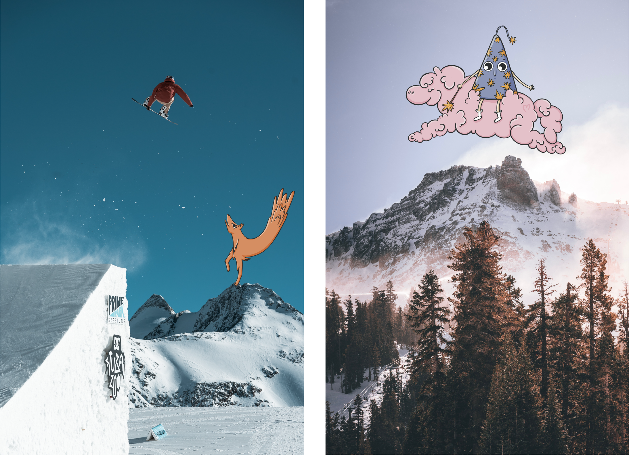 Print-design for teen snowboard JOINT "Big mess" — Изображение №4 — Брендинг, Иллюстрация на Dprofile