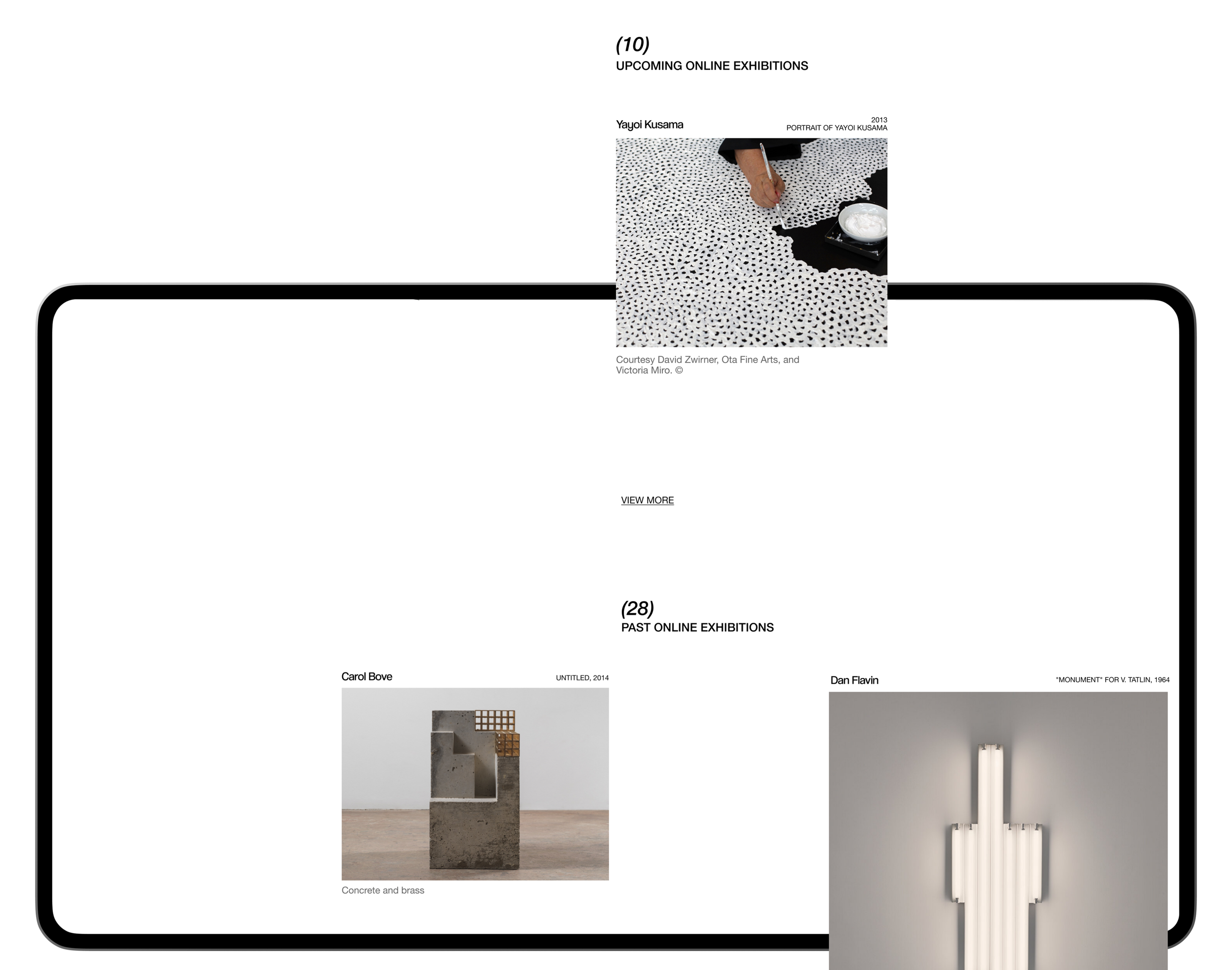 Website for an art gallery — Изображение №7 — Интерфейсы на Dprofile