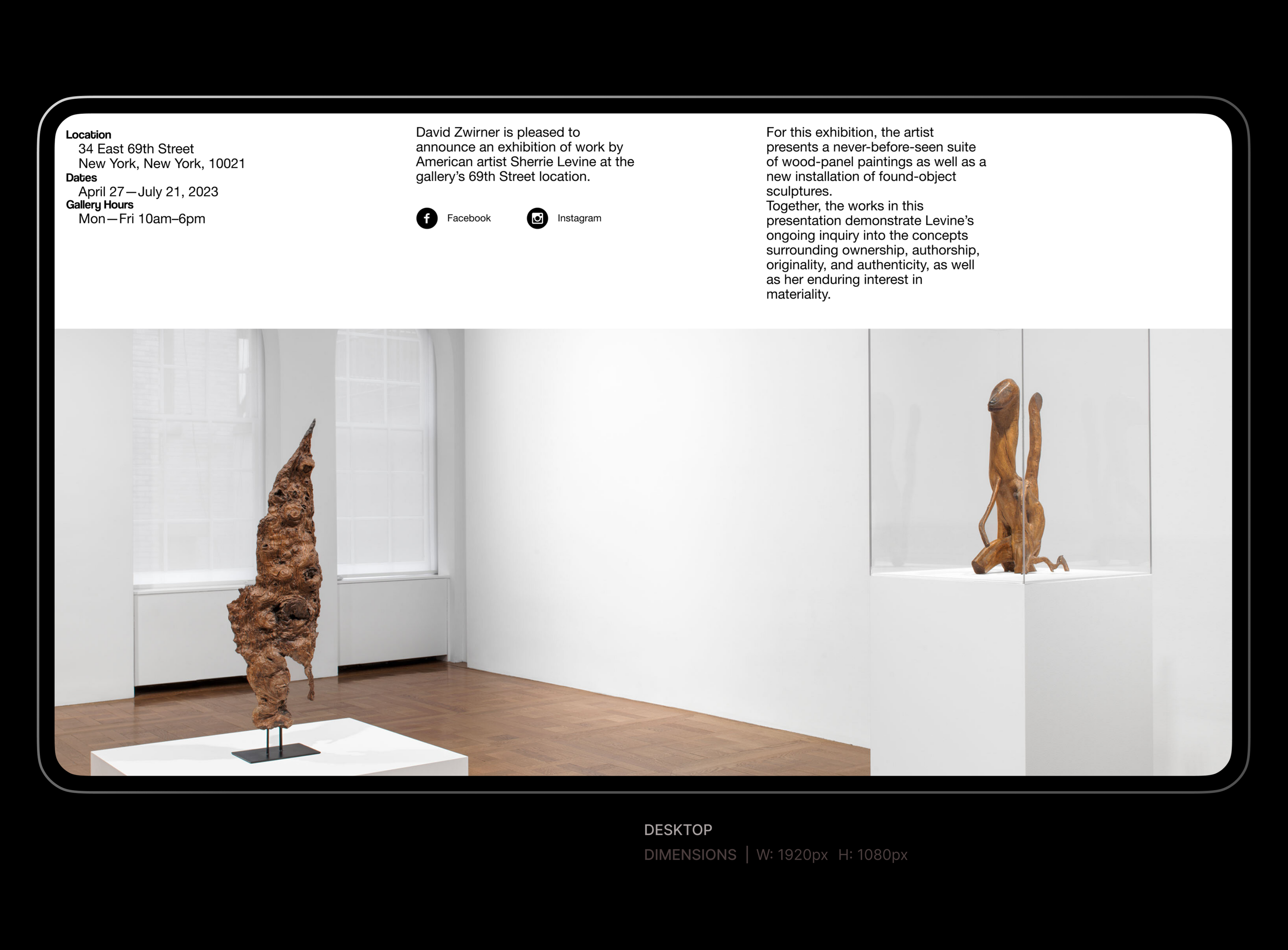 Website for an art gallery — Изображение №2 — Интерфейсы на Dprofile