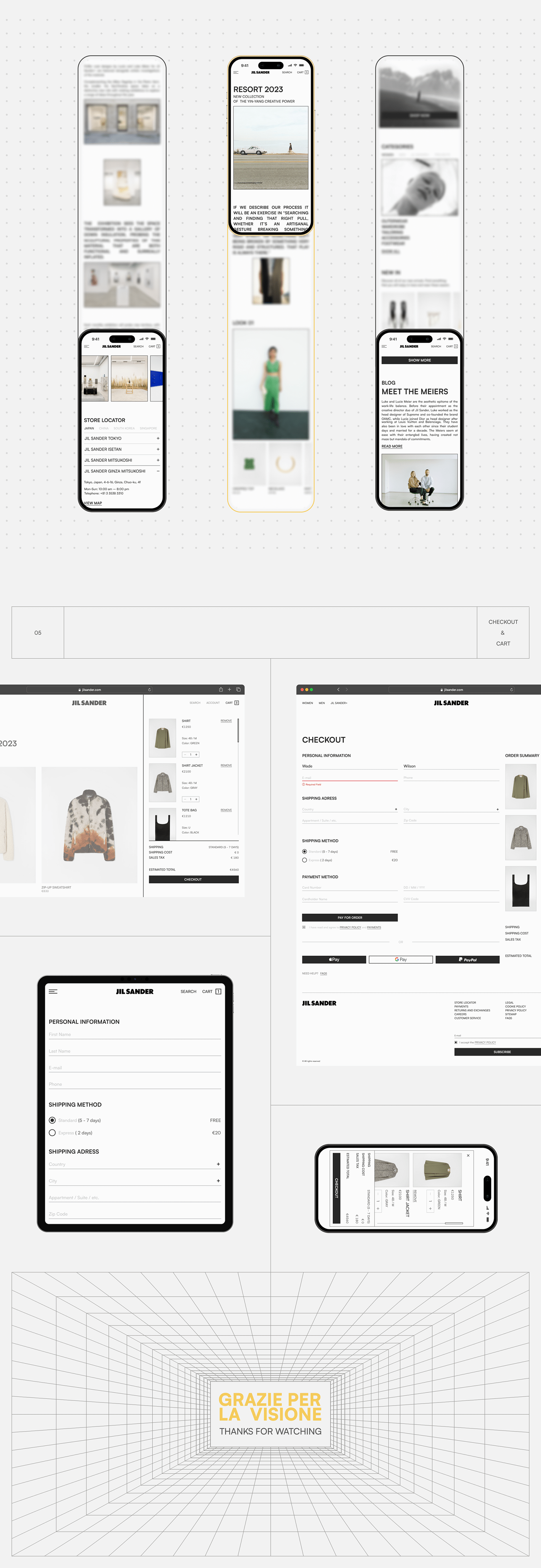 JIL SANDER | E-commerce Redesign — Изображение №6 — Интерфейсы, Графика на Dprofile