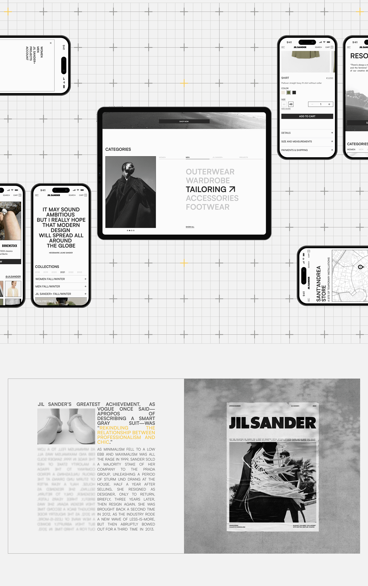 JIL SANDER | E-commerce Redesign — Изображение №4 — Интерфейсы, Графика на Dprofile