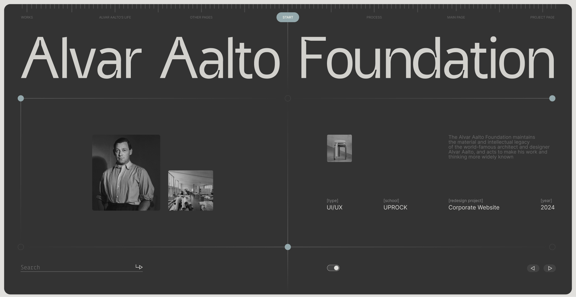 Корпоративный сайт Alvar Aalto Foundation — Изображение №1 — Интерфейсы, Анимация на Dprofile