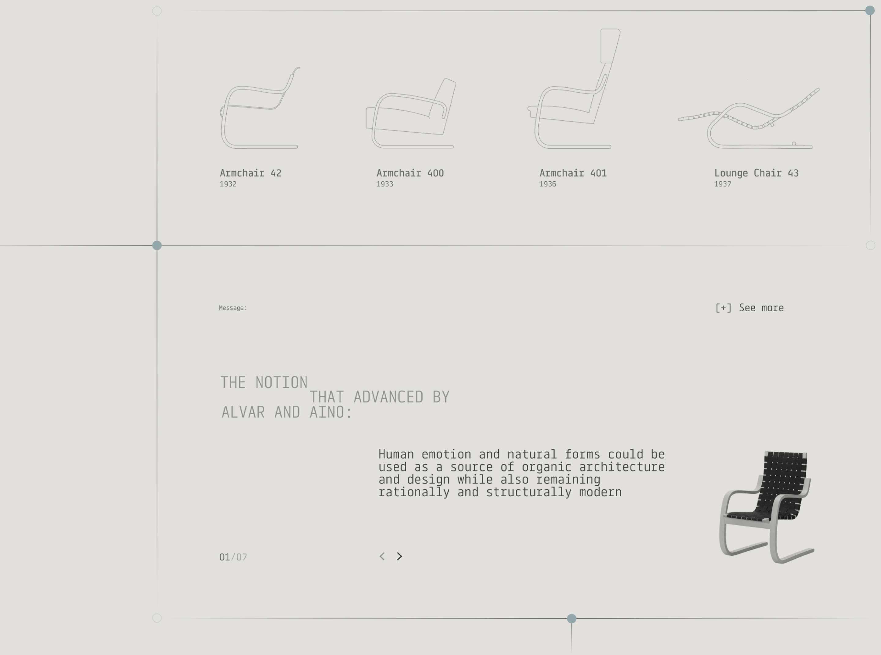 Корпоративный сайт Alvar Aalto Foundation — Изображение №7 — Интерфейсы, Анимация на Dprofile