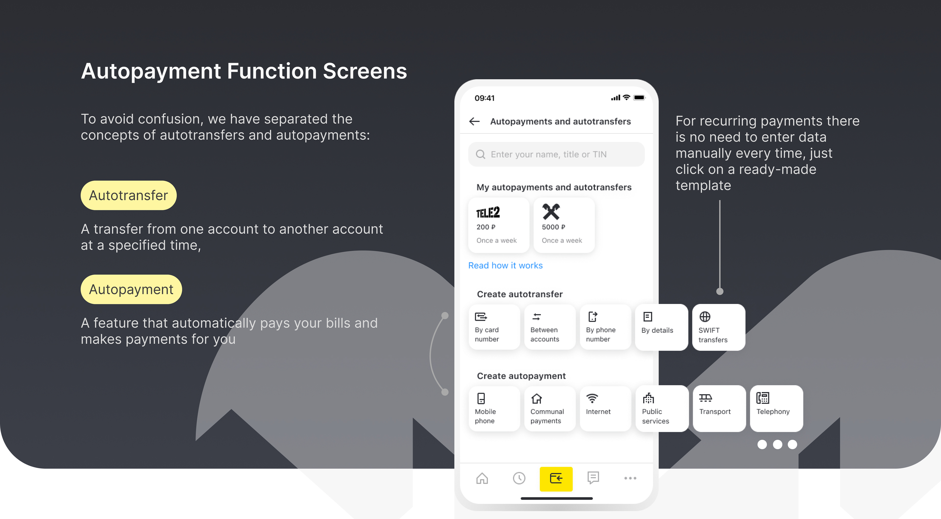 Функция автоплатежей для Raiffeisen mobile app — Изображение №6 — Интерфейсы на Dprofile