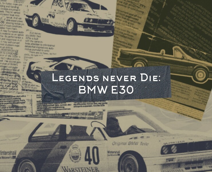 Bmw e30 posters. Legends never die — Графика, Маркетинг на Dprofile