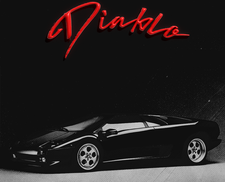 Lamborghini Diablo Постер — Графика на Dprofile