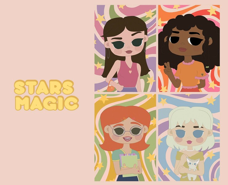 Иллюстрации для проекта "STARS MAGIC" — Иллюстрация на Dprofile