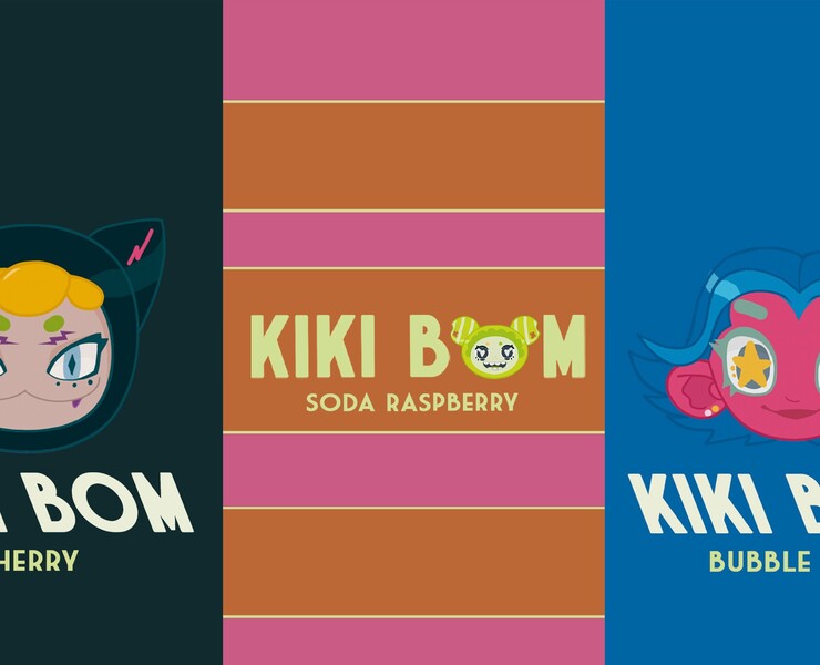 ГАЗИРОВКА KIKI BOM // ФИРМЕННЫЙ СТИЛЬ — Иллюстрация, Графика на Dprofile