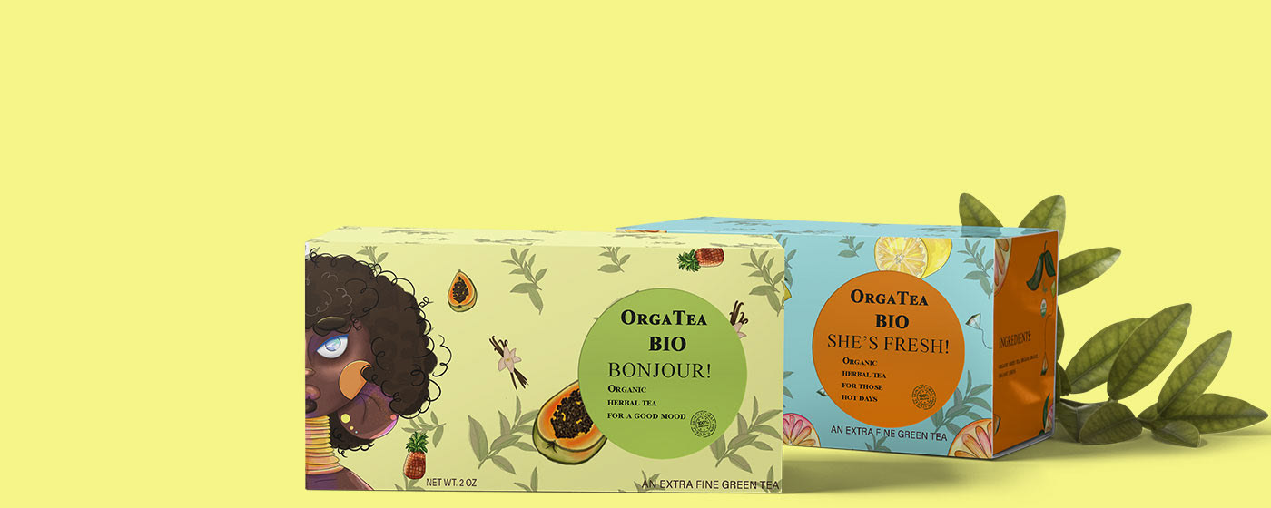 TEA PACKAGING| Organic Green Tea — Изображение №8 — Брендинг, Иллюстрация на Dprofile
