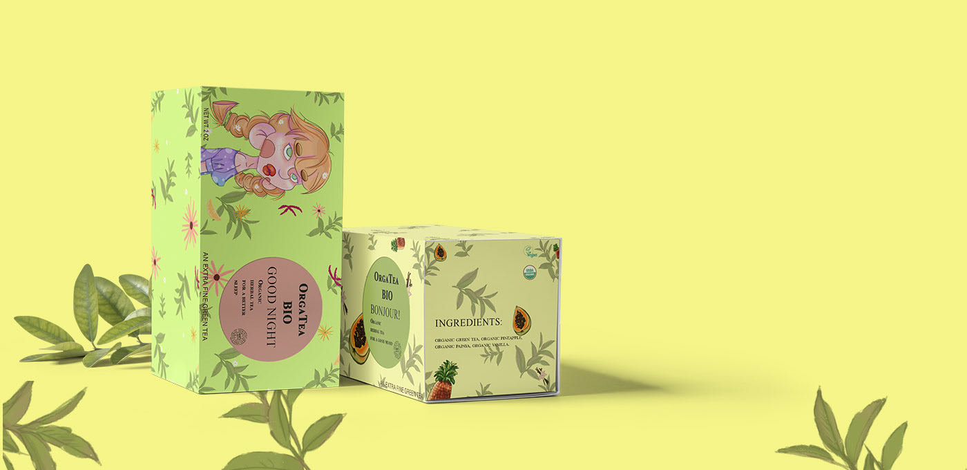 TEA PACKAGING| Organic Green Tea — Изображение №10 — Брендинг, Иллюстрация на Dprofile