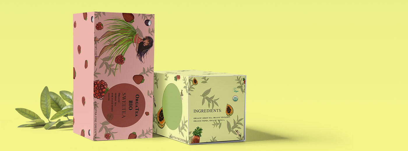 TEA PACKAGING| Organic Green Tea — Изображение №6 — Брендинг, Иллюстрация на Dprofile