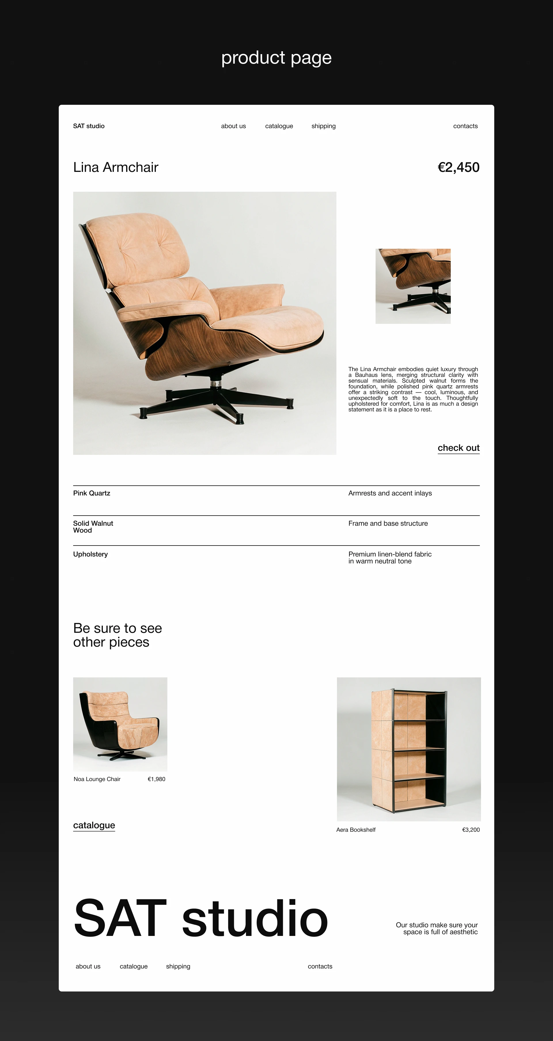 SAT studio - Web design - E-commerce — Изображение №7 — Интерфейсы, Брендинг на Dprofile