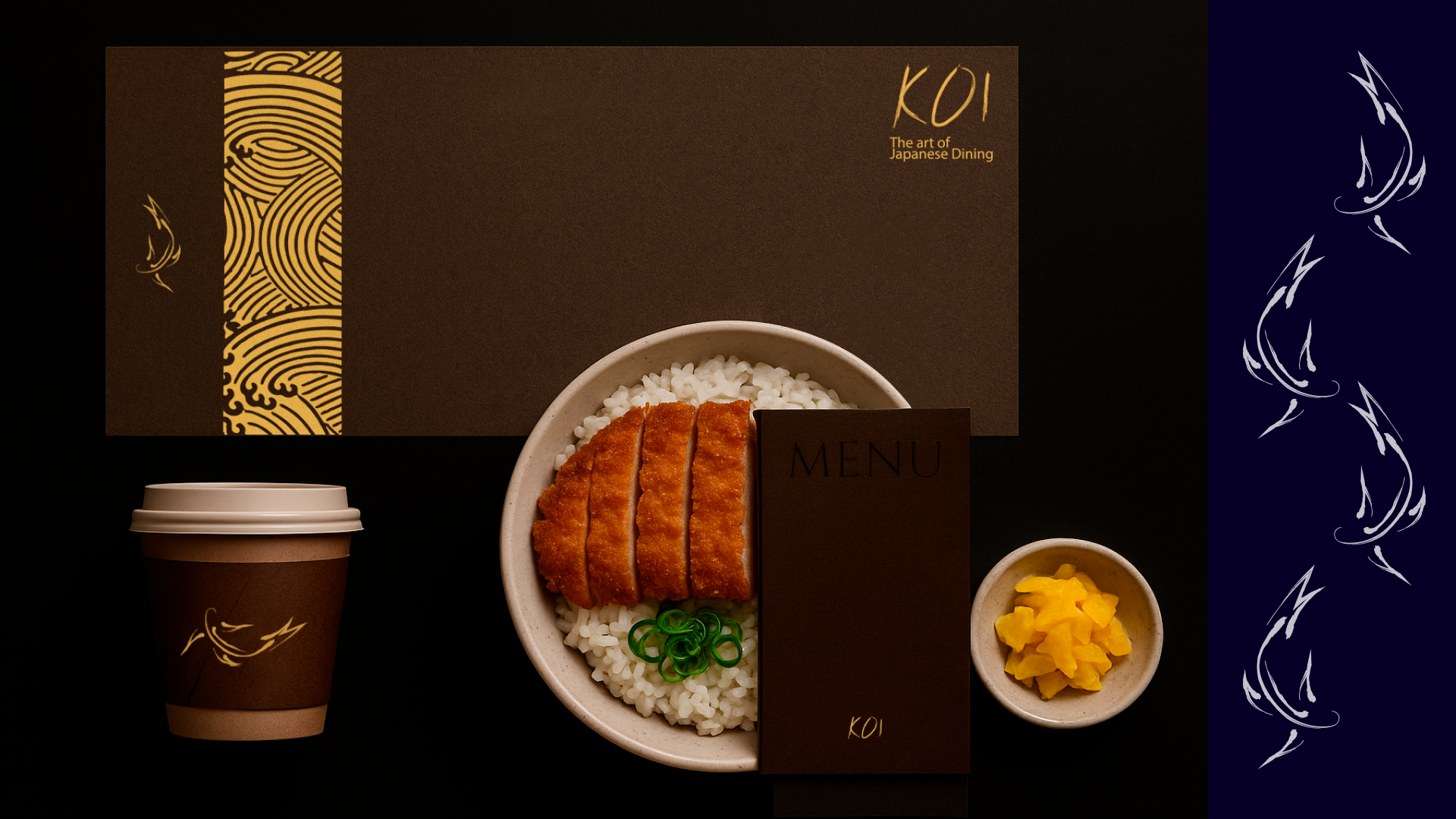 KOI - Ресторан японской кухни - Фирменный стиль — Изображение №9 — Брендинг, Графика на Dprofile