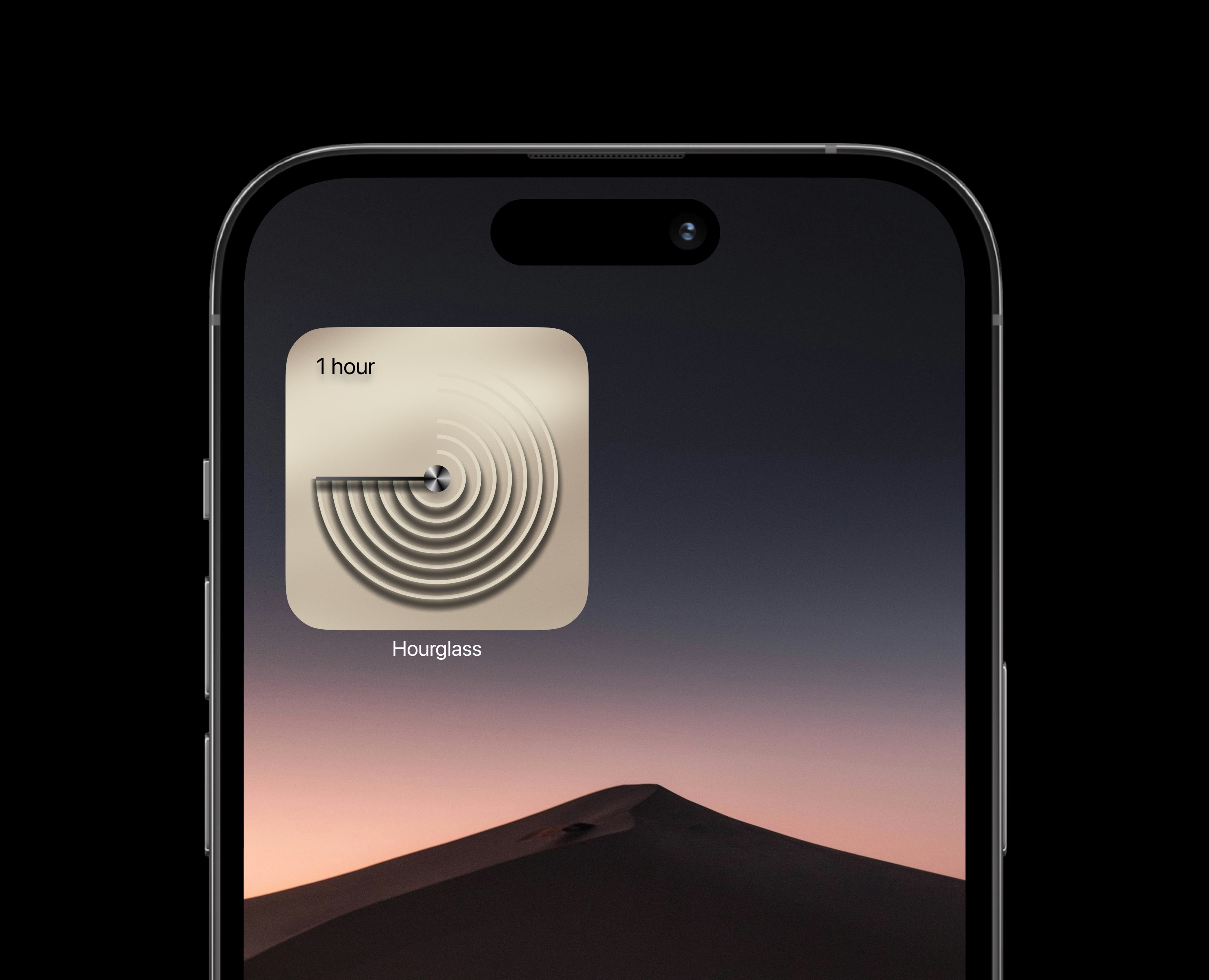 iOS widget hourglass ⏳ на Dprofile
