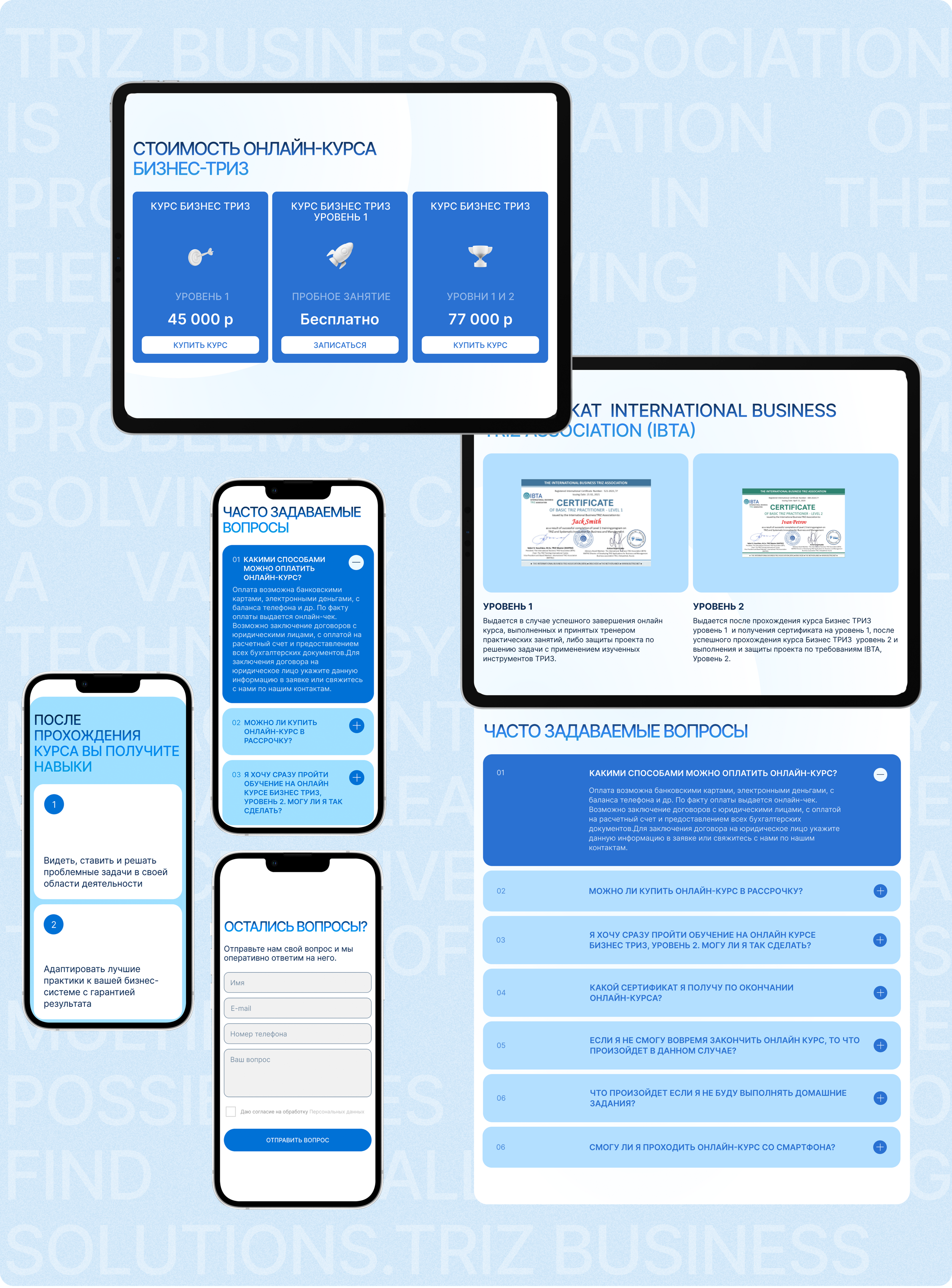 Business TRIZ. Landing page. — Изображение №9 — Интерфейсы, Брендинг на Dprofile