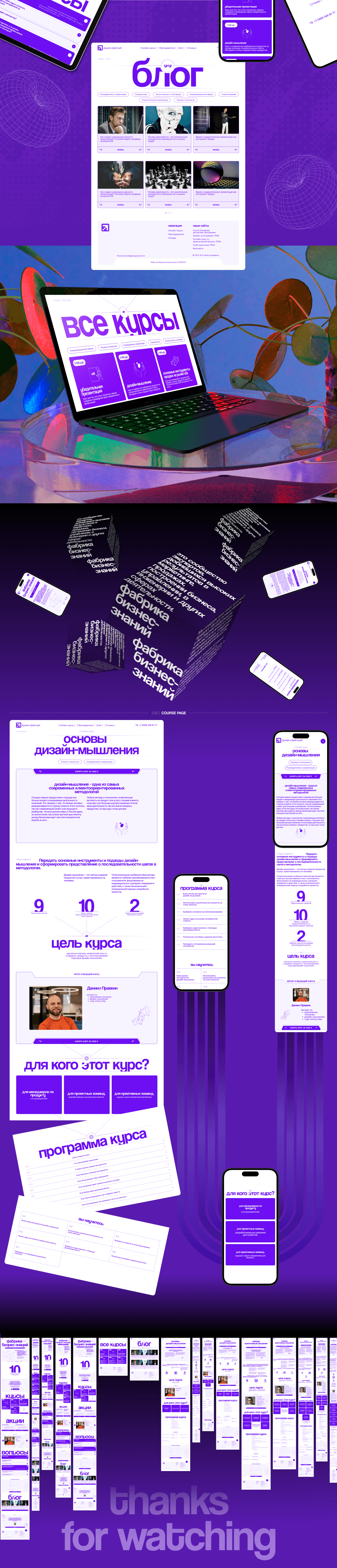 ФАБРИКА БИЗНЕС-ЗНАНИЙ | CORPORATE WEBSITE — Изображение №4 — Интерфейсы, Брендинг на Dprofile