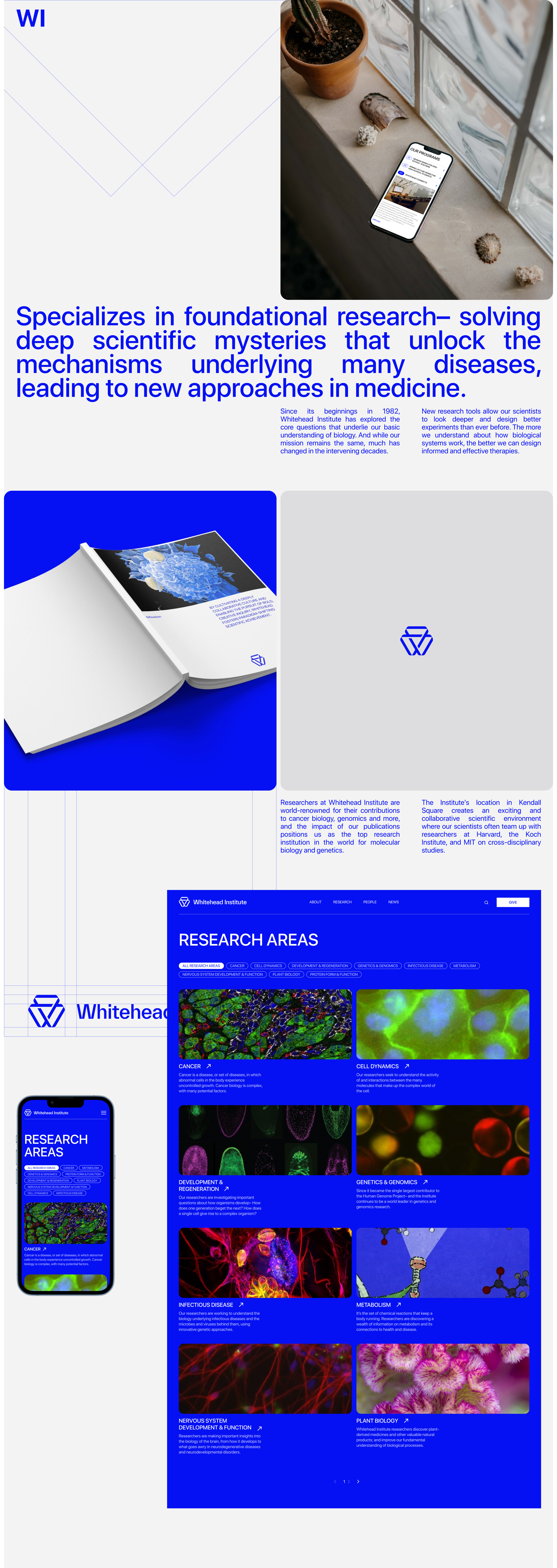 Whitehead Institute— redesign corporate site on Behance — Изображение №7 — Интерфейсы, Брендинг на Dprofile