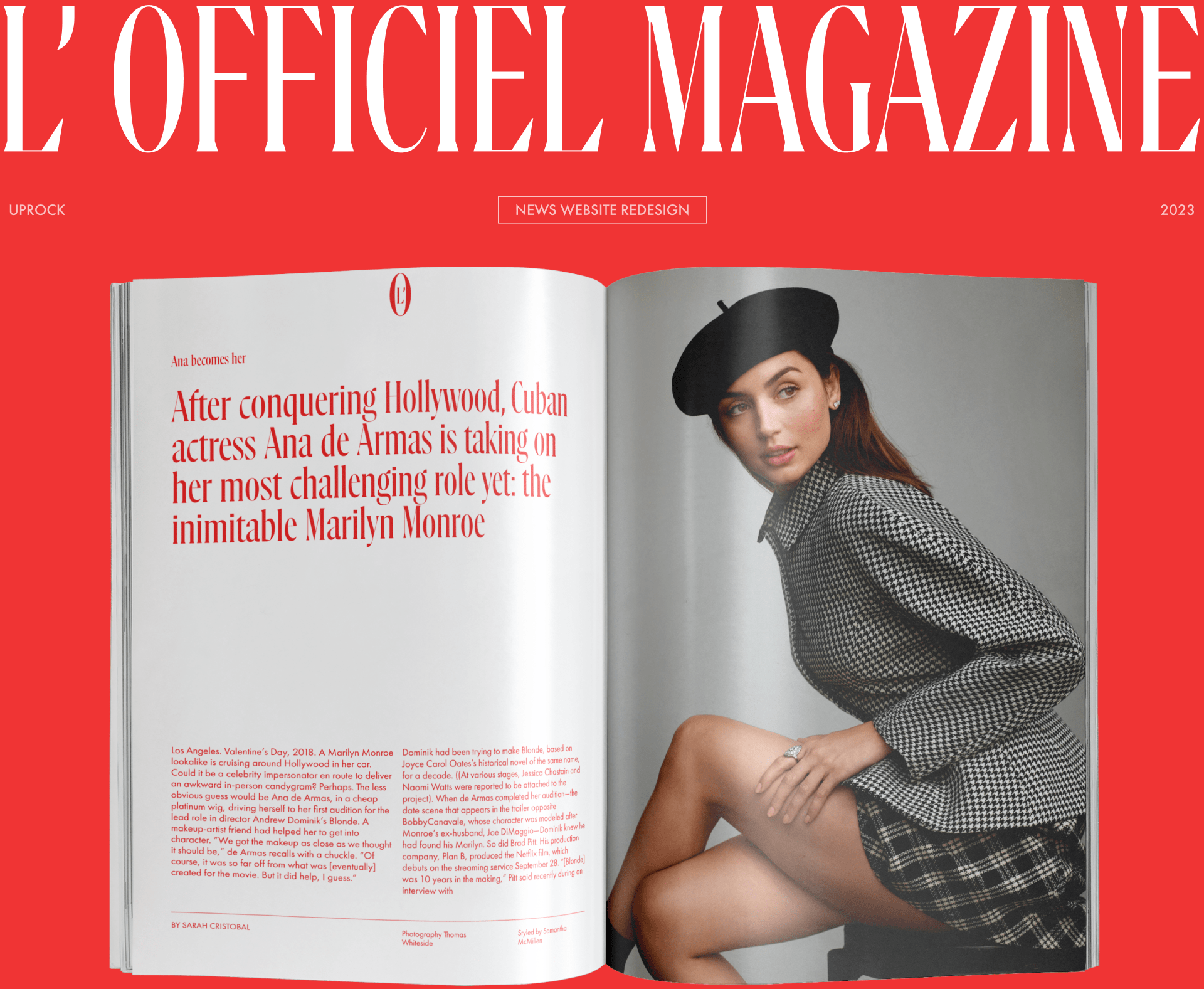 L’ officiel Usa — News Website Redesign — Изображение №1 — Интерфейсы, Брендинг на Dprofile