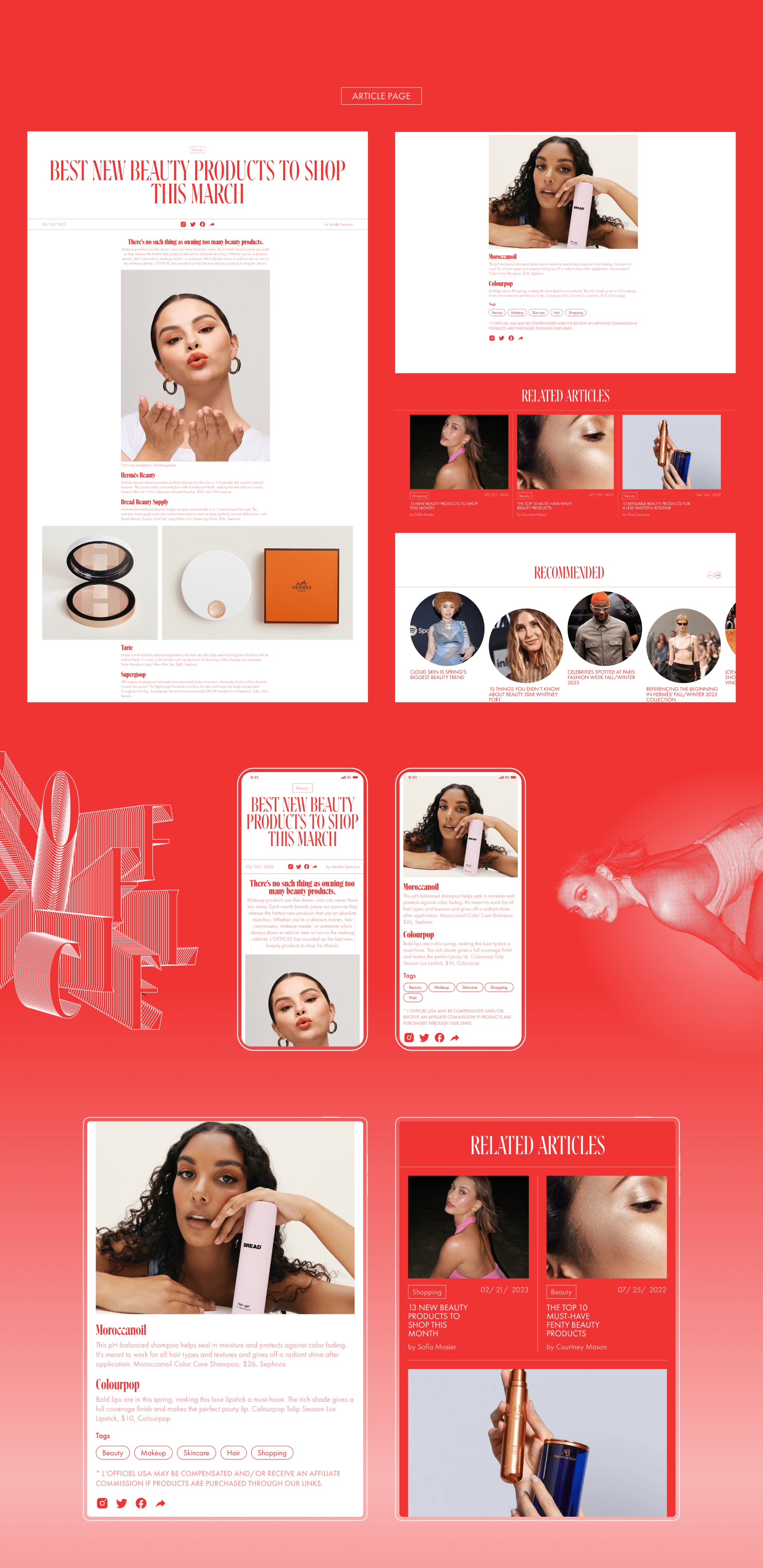 L’ officiel Usa — News Website Redesign — Изображение №8 — Интерфейсы, Брендинг на Dprofile