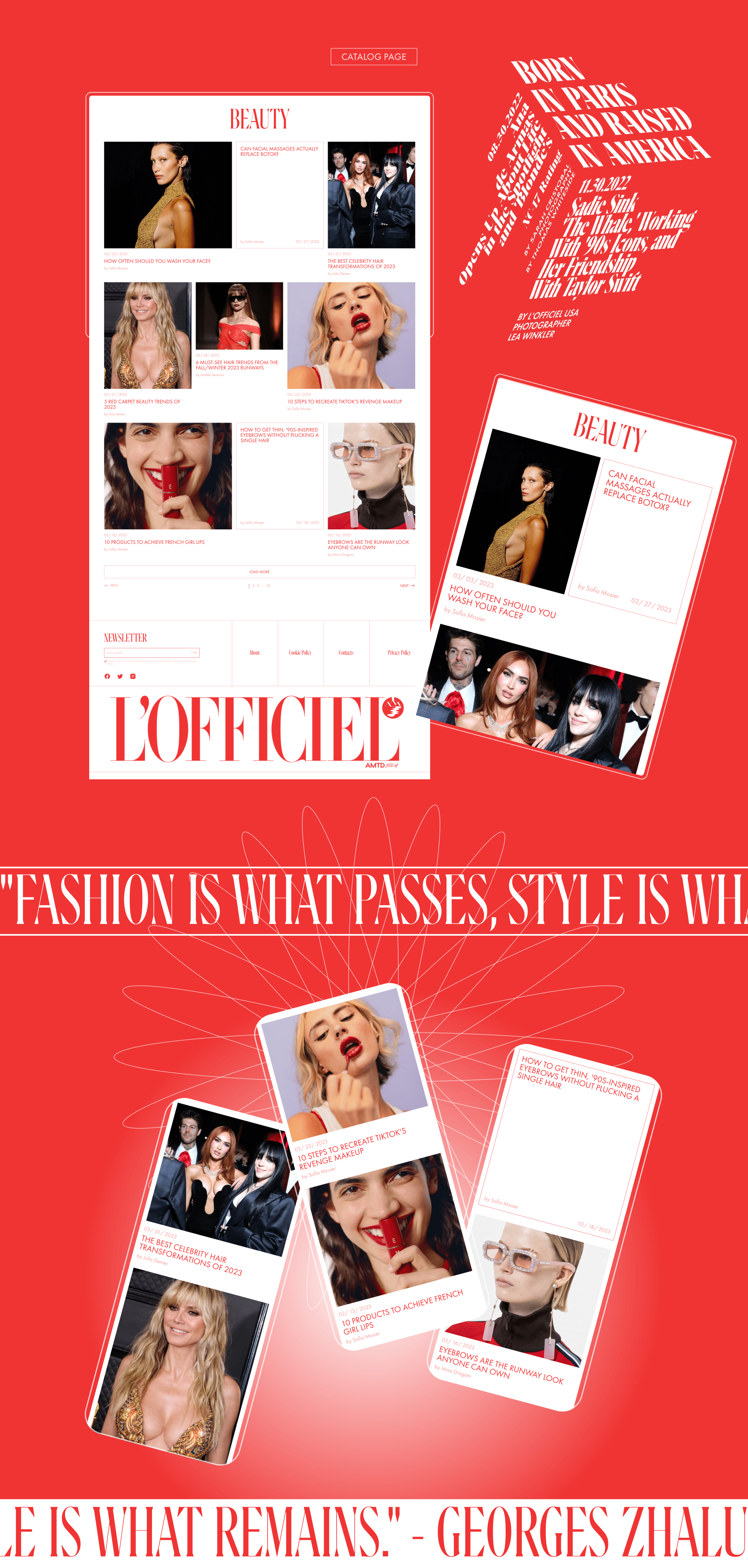 L’ officiel Usa — News Website Redesign — Изображение №7 — Интерфейсы, Брендинг на Dprofile