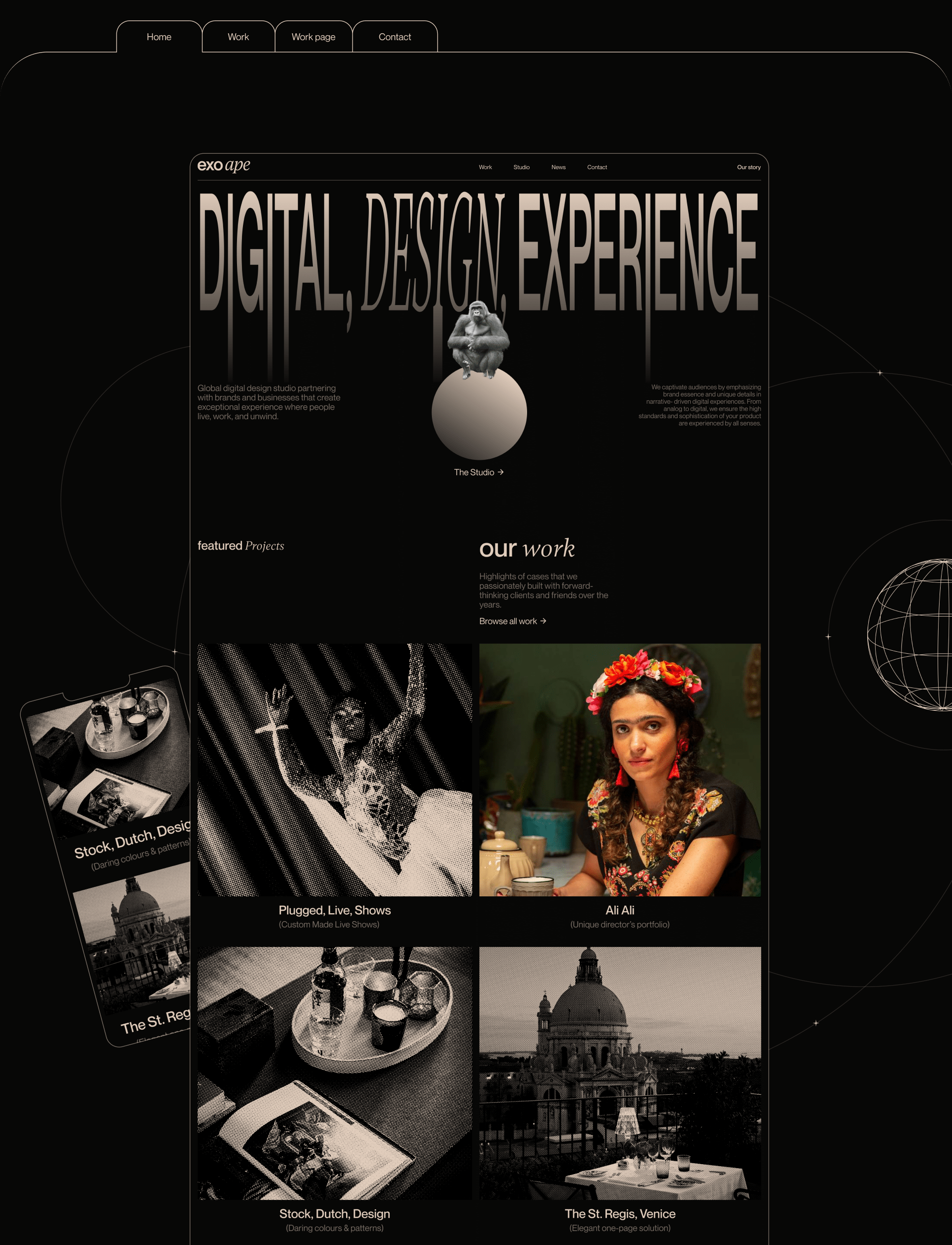 Exo Ape– Digital Design Studio — Изображение №2 — Интерфейсы, Брендинг на Dprofile