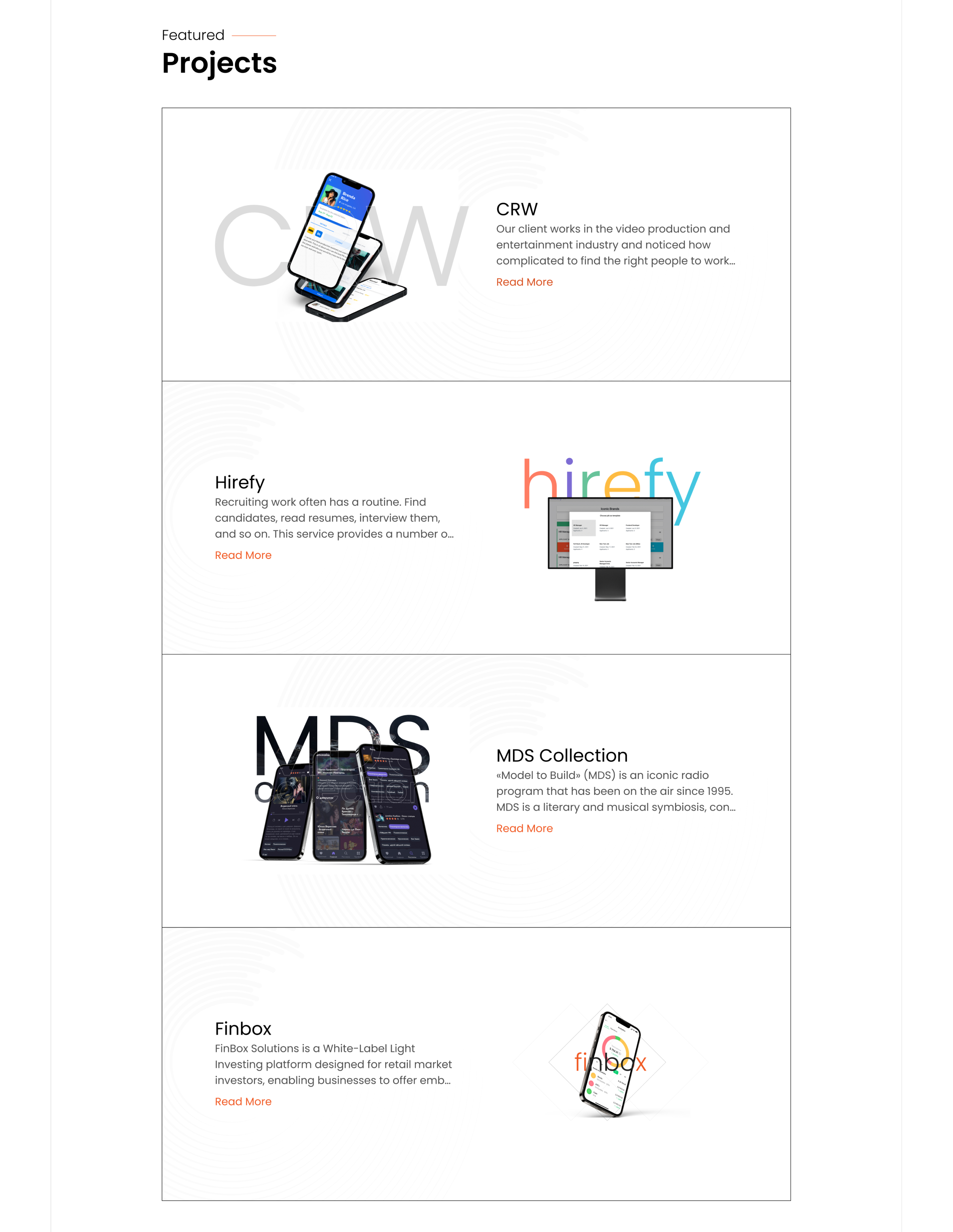 Landing Page | Лендинг разработка мобильных приложений — Изображение №7 — Интерфейсы на Dprofile