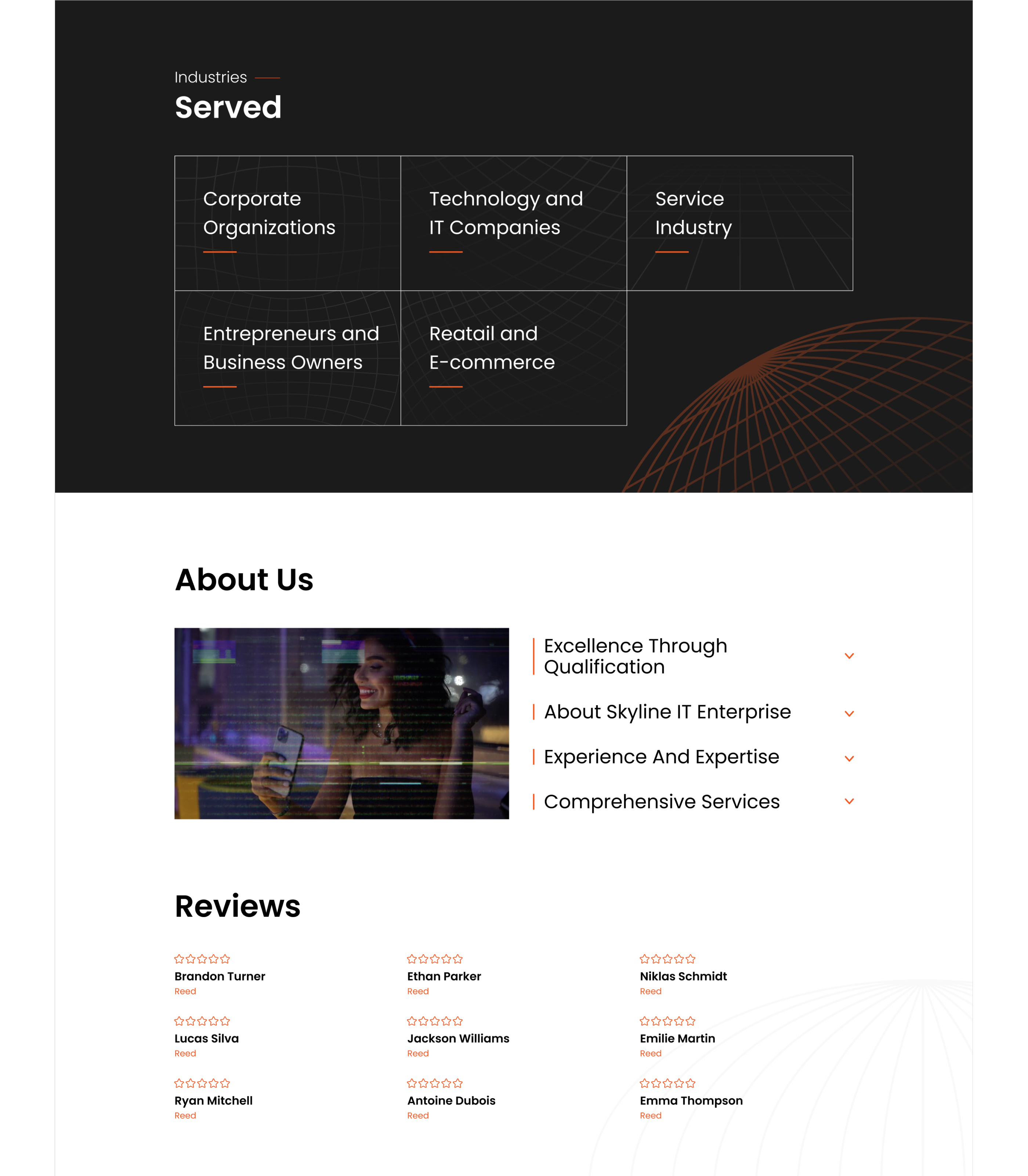 Landing Page | Лендинг разработка мобильных приложений — Изображение №13 — Интерфейсы на Dprofile