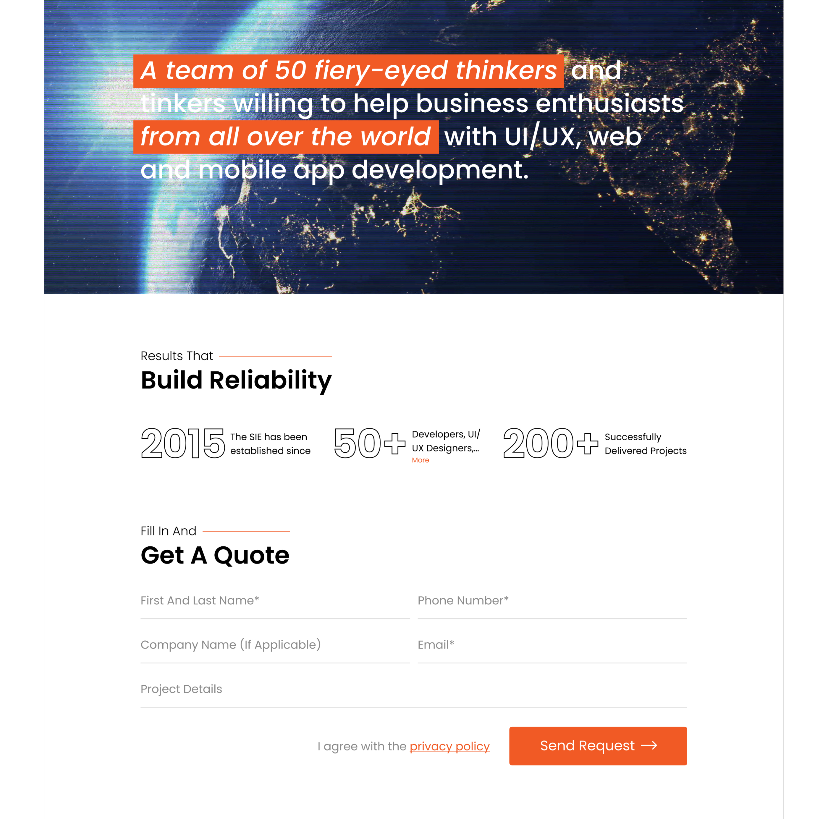 Landing Page | Лендинг разработка мобильных приложений — Изображение №12 — Интерфейсы на Dprofile