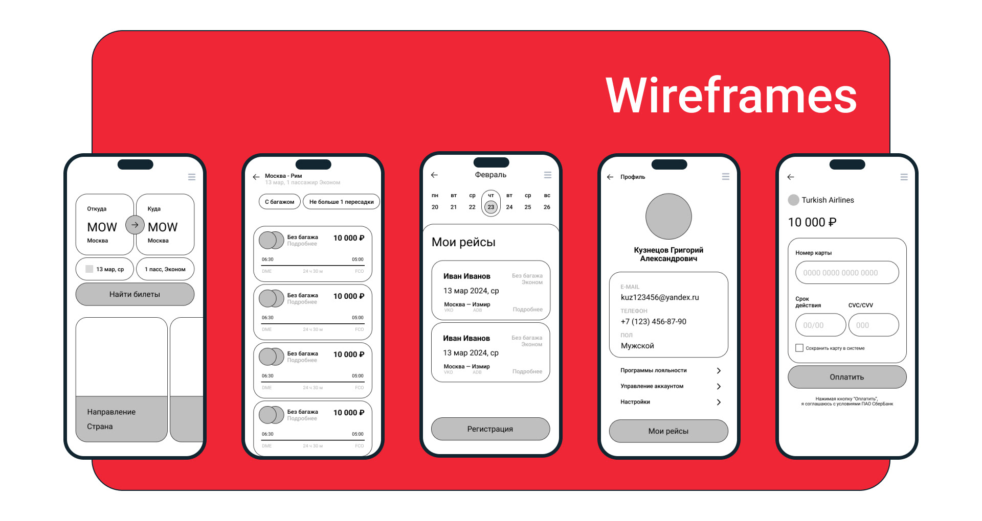 App for booking flights (concept) — Изображение №4 — Интерфейсы, Брендинг на Dprofile