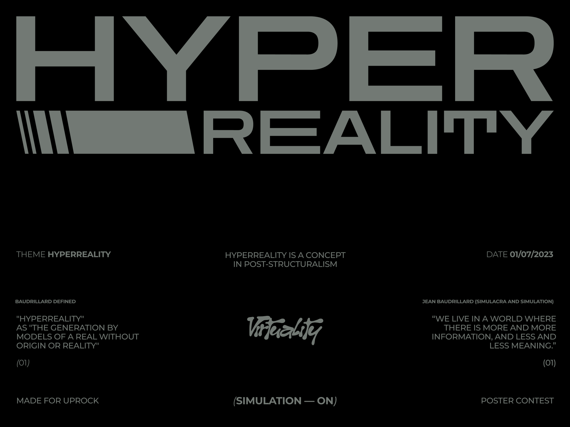 Poster: hyper reality — Изображение №1 — Графика на Dprofile