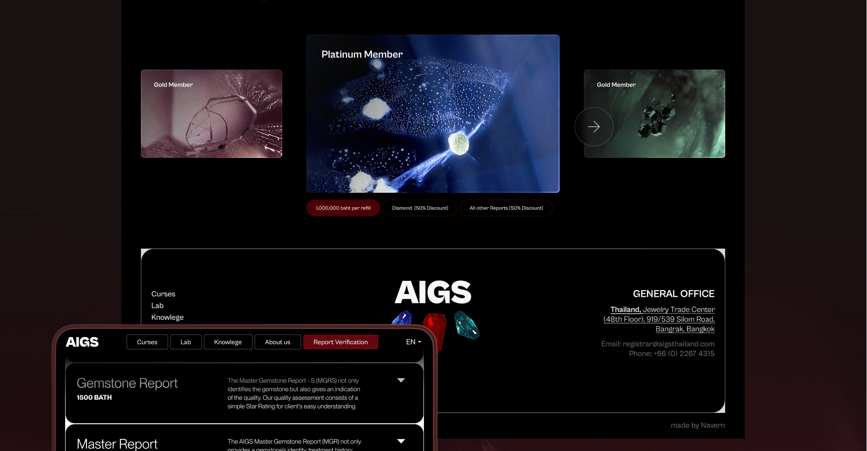 AIGS: Gemological Laboratory — Изображение №11 — Интерфейсы на Dprofile