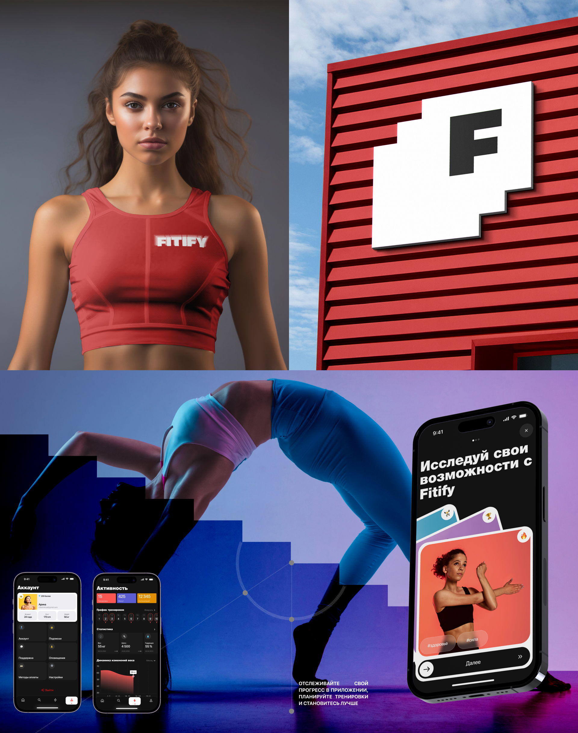 FITIFY — Изображение №9 — Интерфейсы, Брендинг на Dprofile
