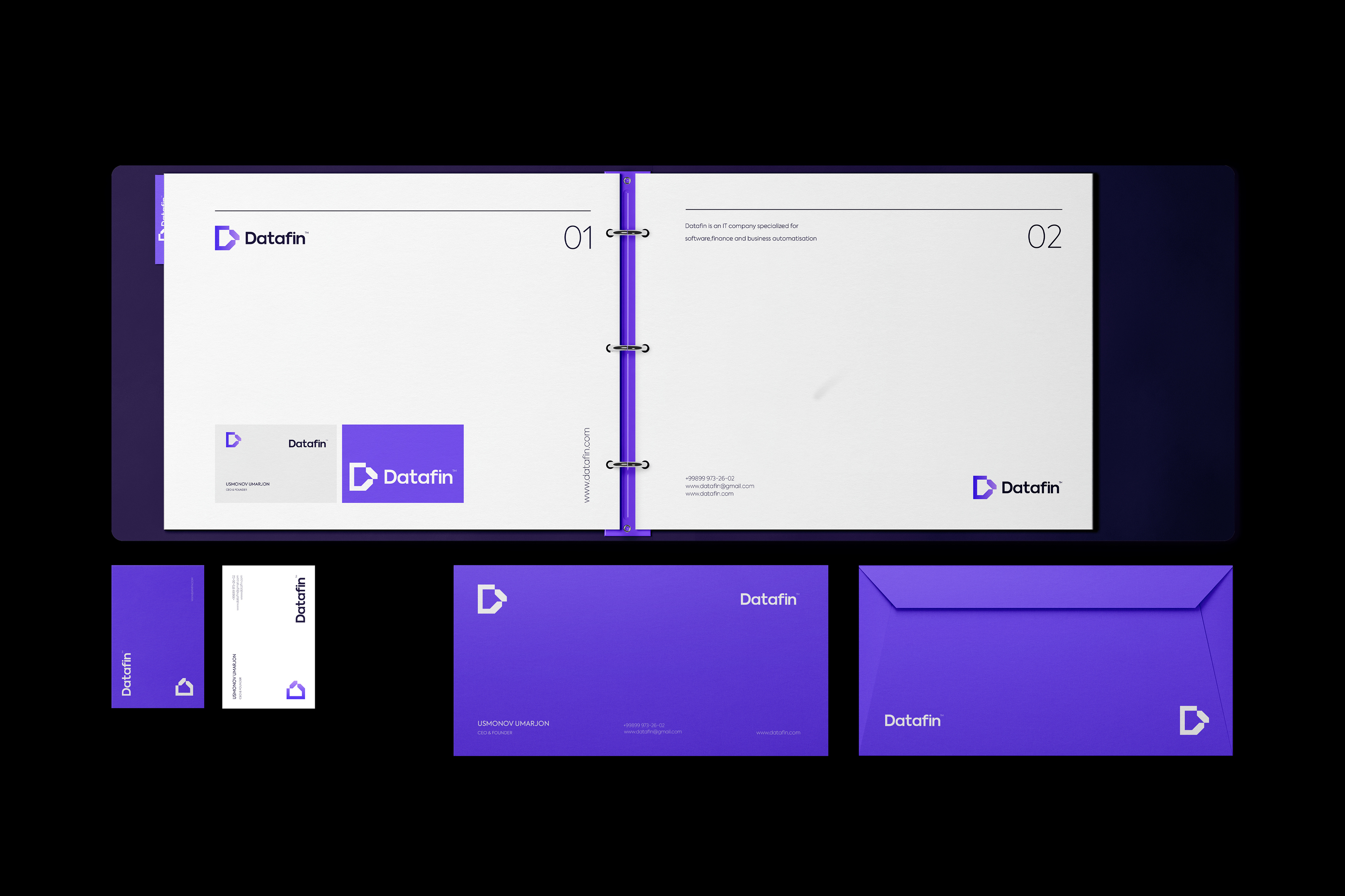 Datafin IT company — Изображение №8 — Брендинг на Dprofile