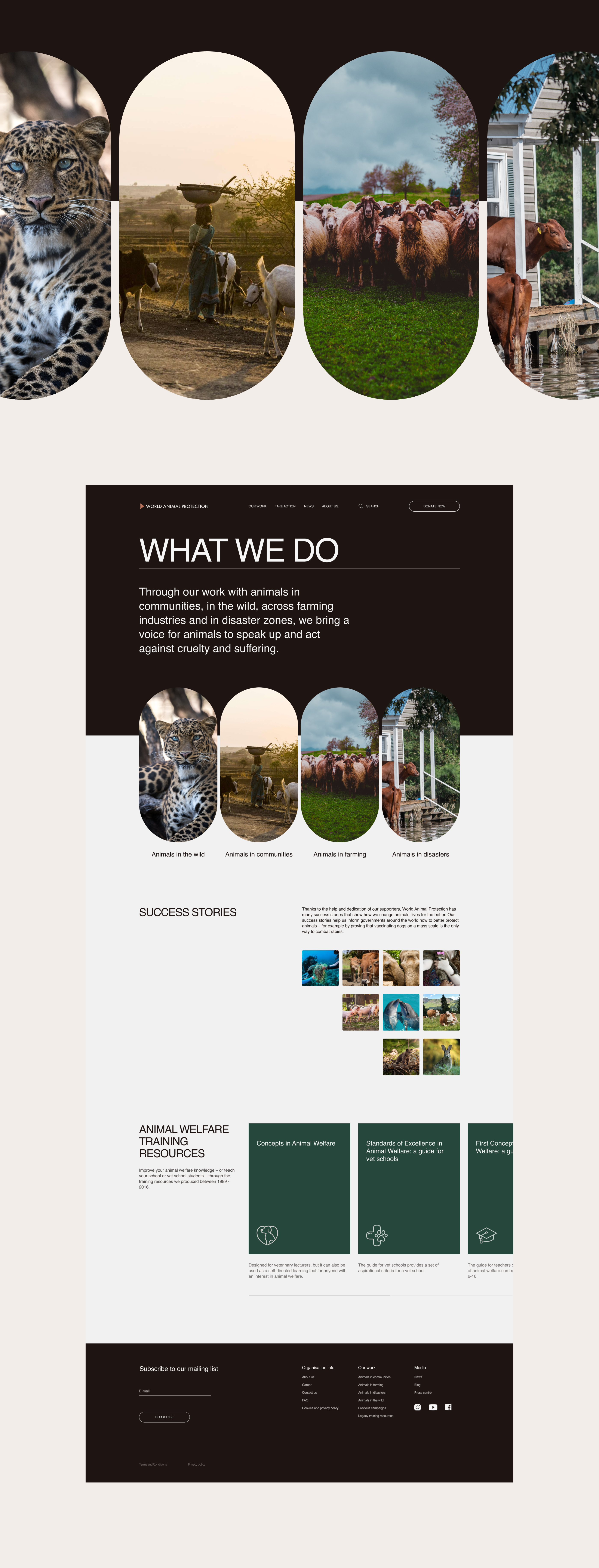 World Animal Protection — Website Concept — Изображение №9 — Интерфейсы на Dprofile