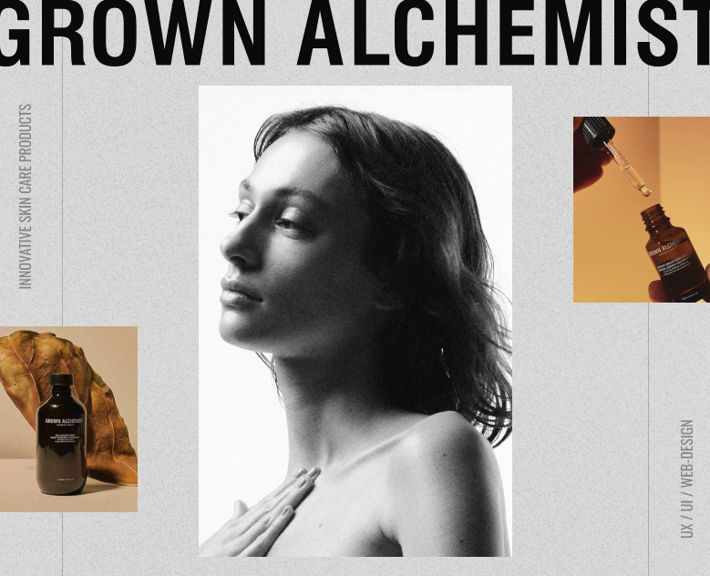 Grownalchemist website — Интерфейсы, Анимация на Dprofile